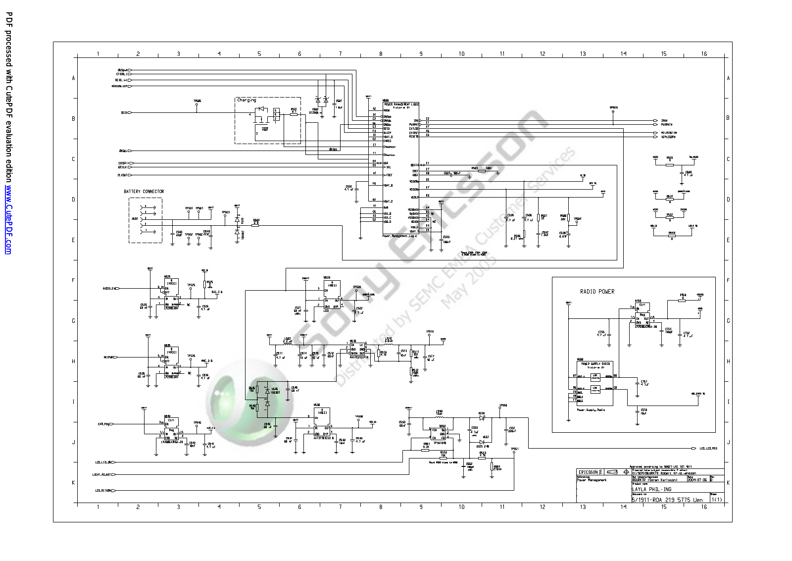 Sony Ericsson P910 Schematics PowerManagement