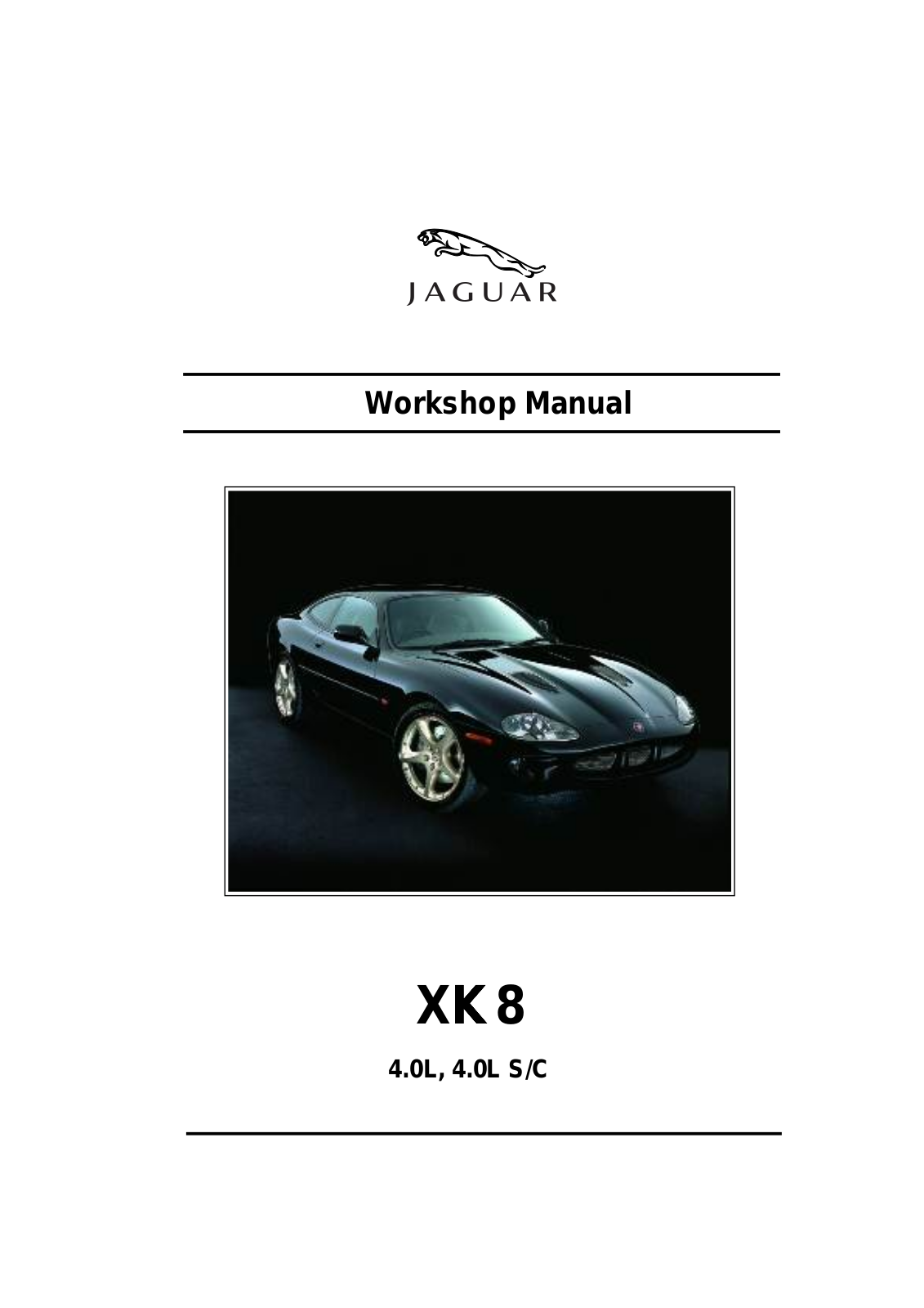 Jaguar XK 1999 User Manual