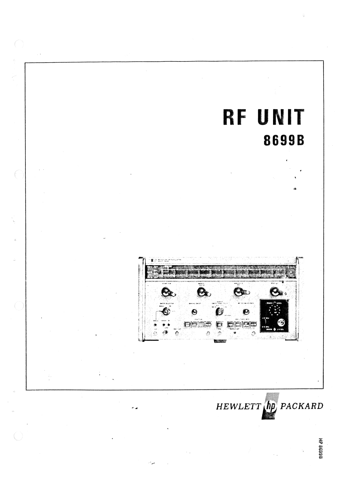 HP 8699b schematic