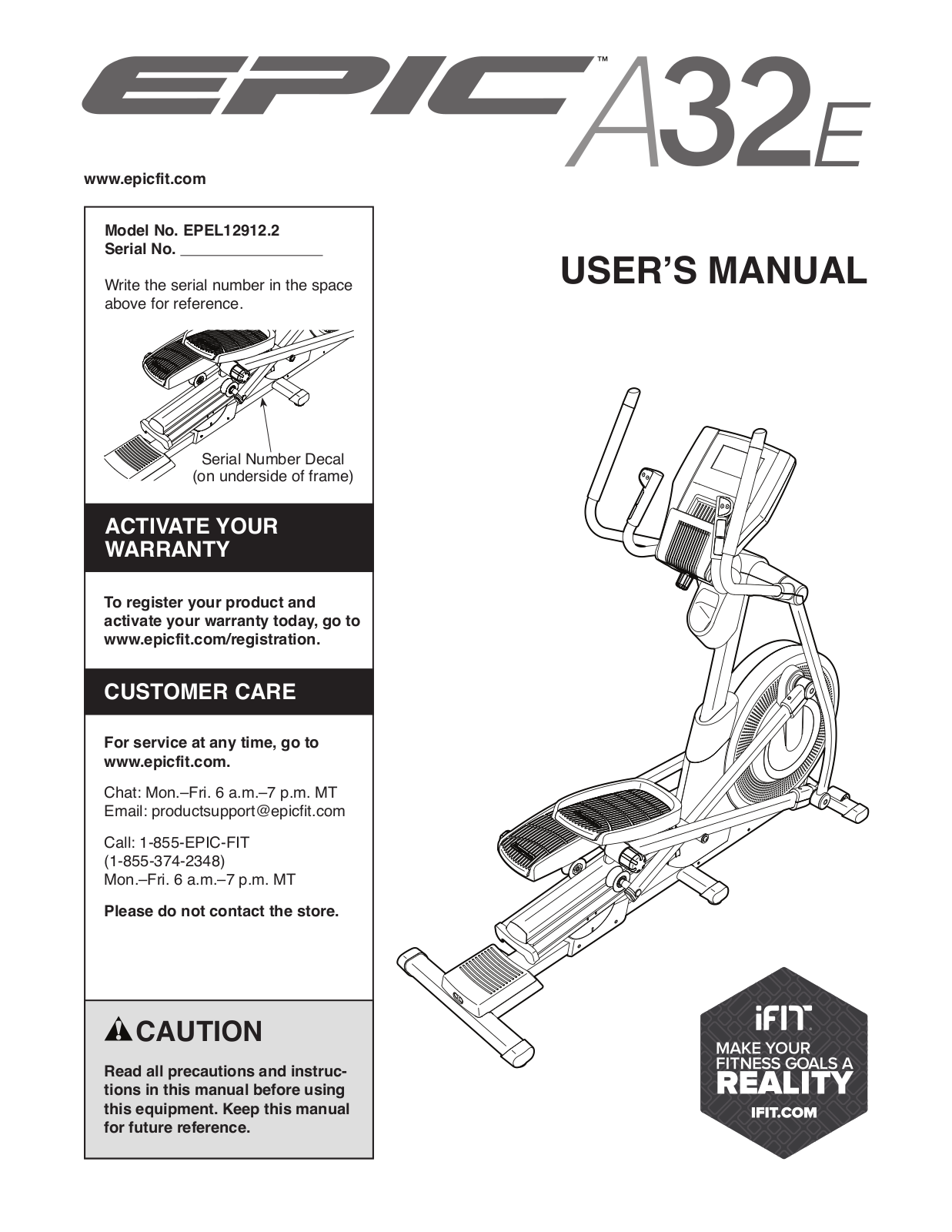 Epic EPEL129122 Owner's Manual