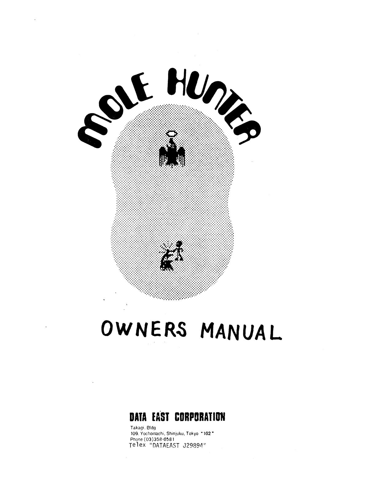 Data East Mole Hunter User Guide