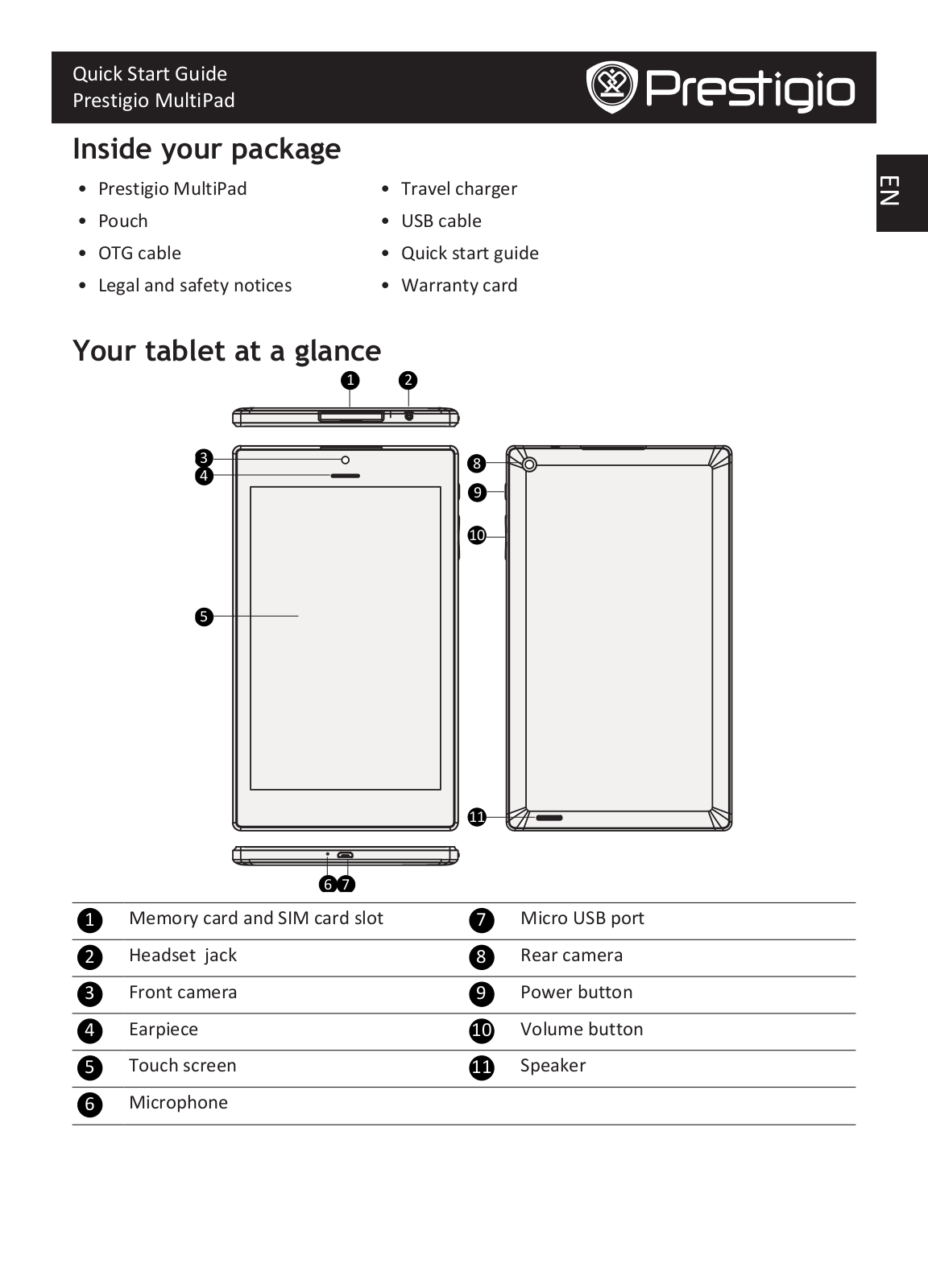 Prestigio MultiPad COLOR 8.0 3G User Manual