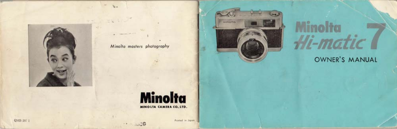 MINOLTA Hi-Matic 7 Owner's Manual