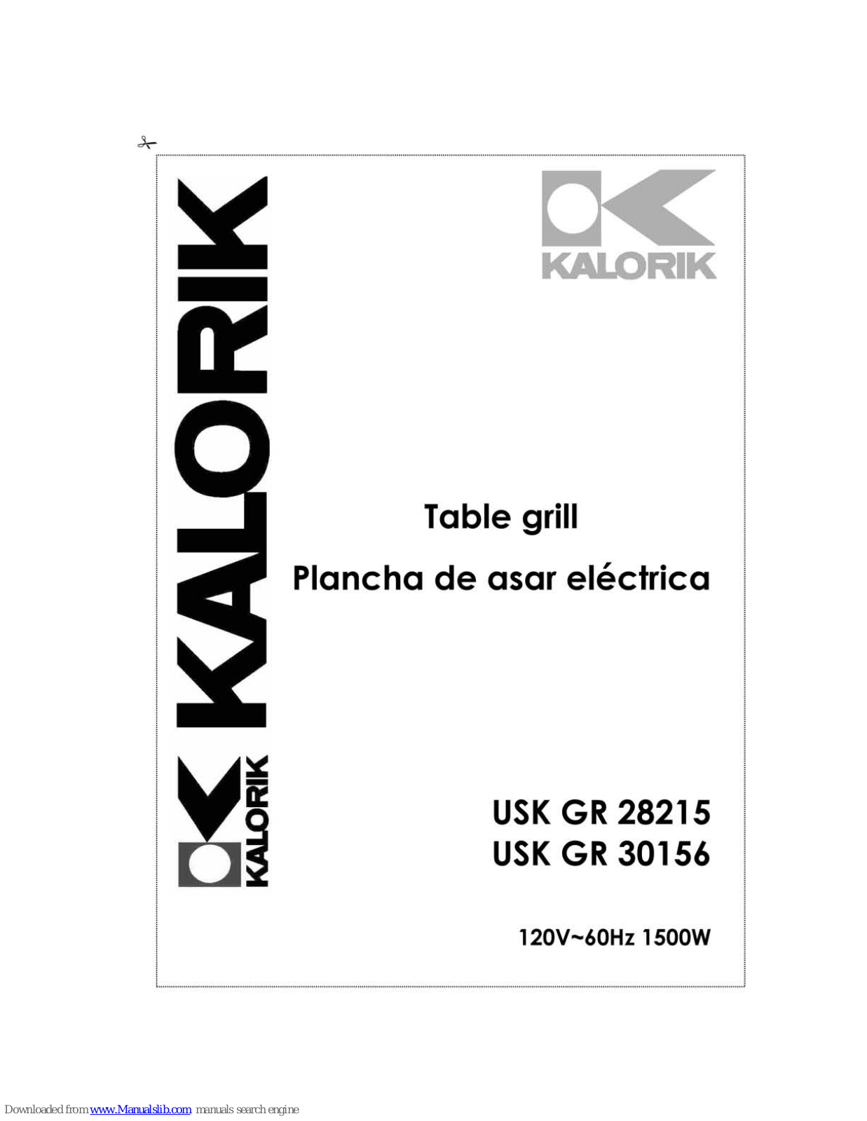 Kalorik USK GR 30156 Operating Instructions Manual