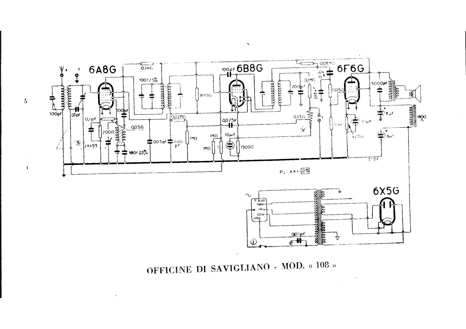 Savigliano 108 schematic