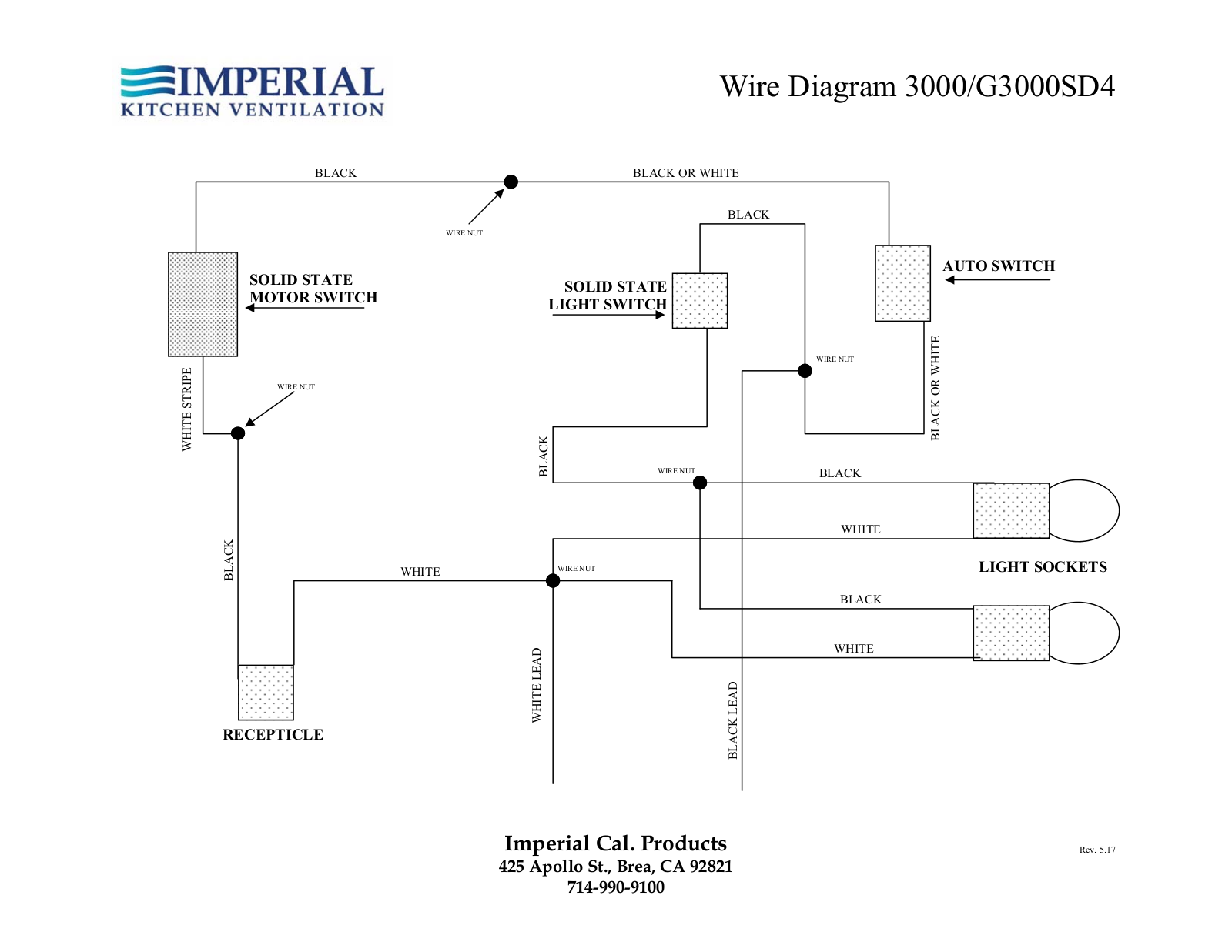 Imperial G3048SD4BL, G3048SD4BLSS Diagram