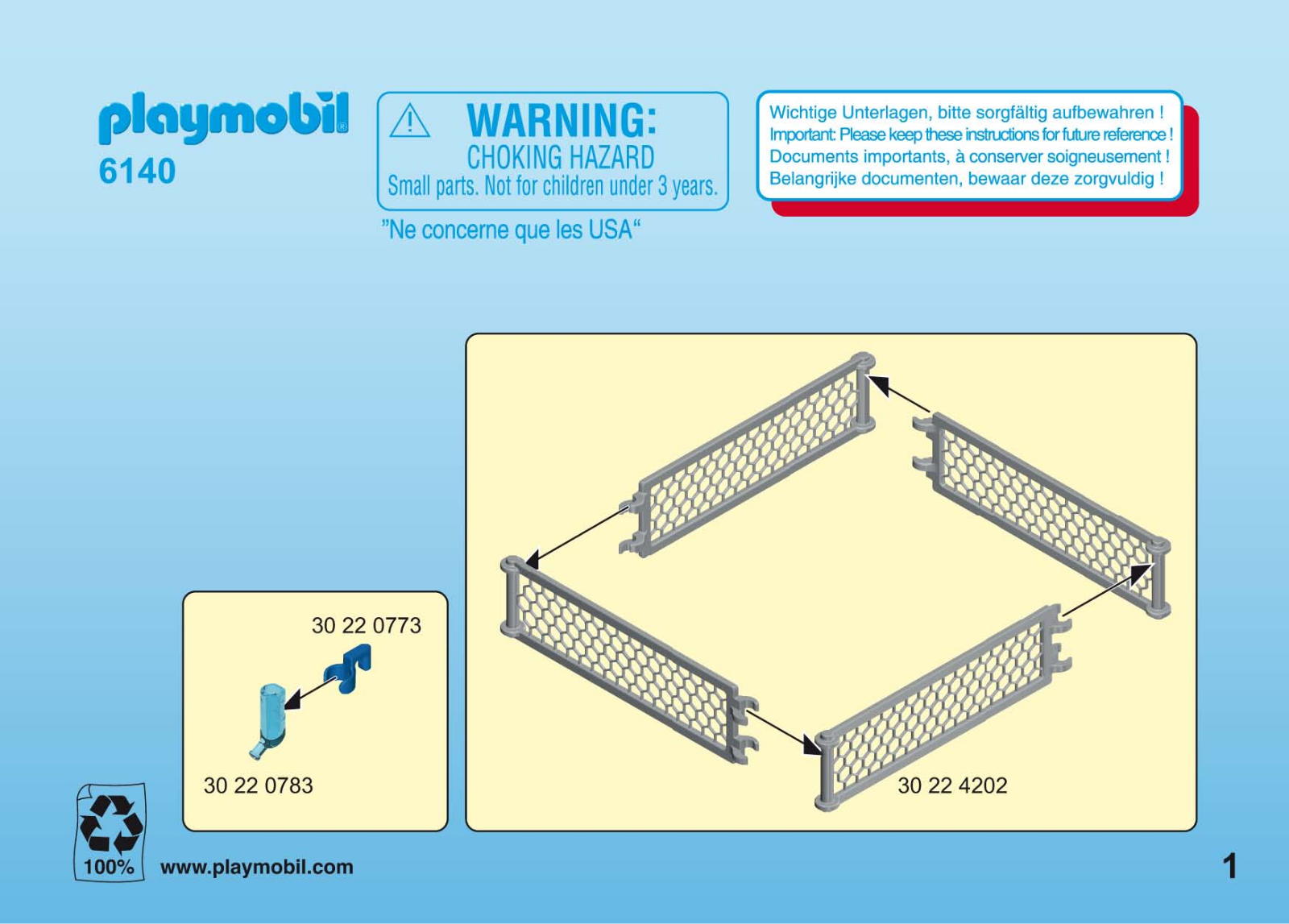 playmobil 6140 Instructions