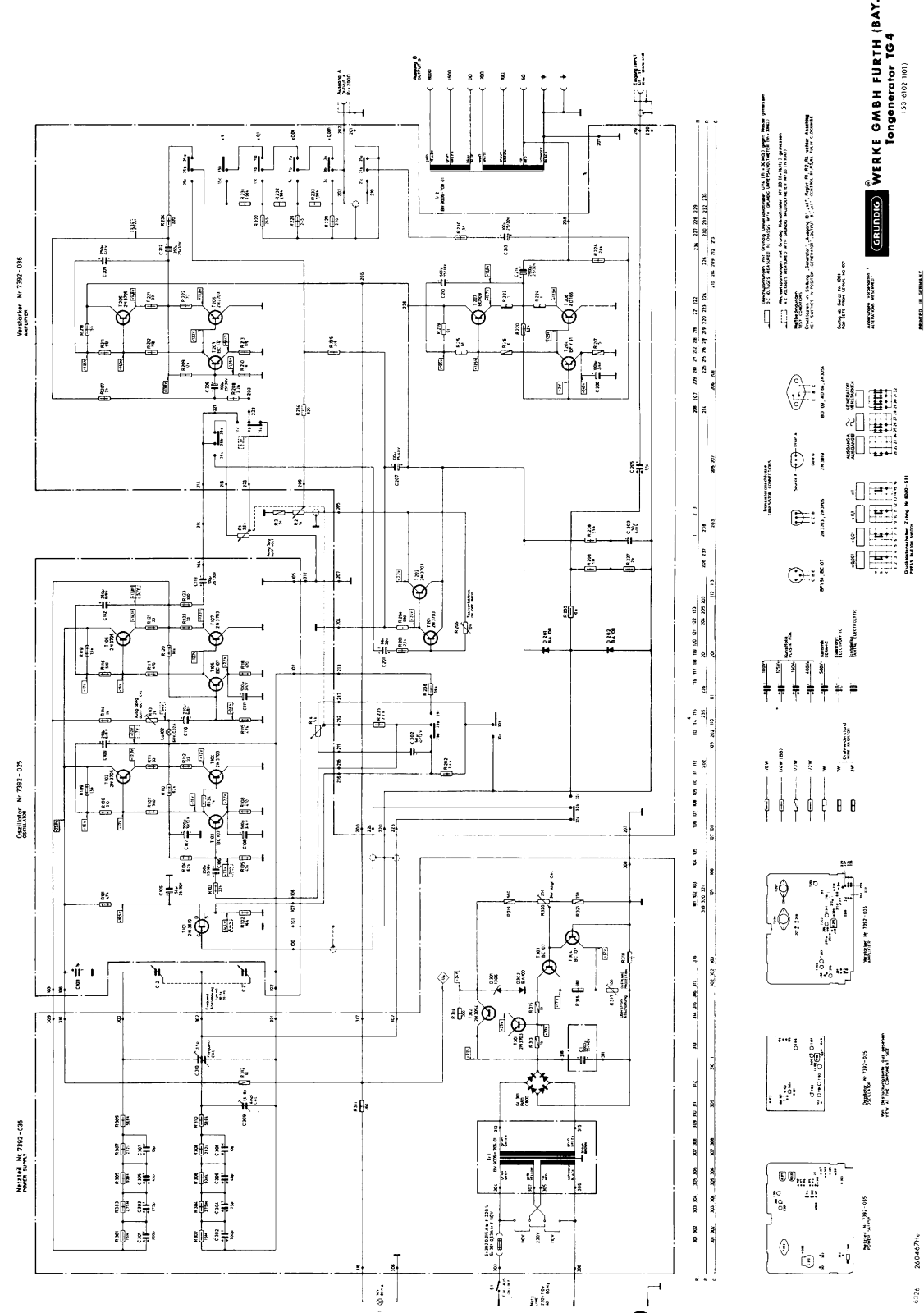 Grundig TG-4 Schematic