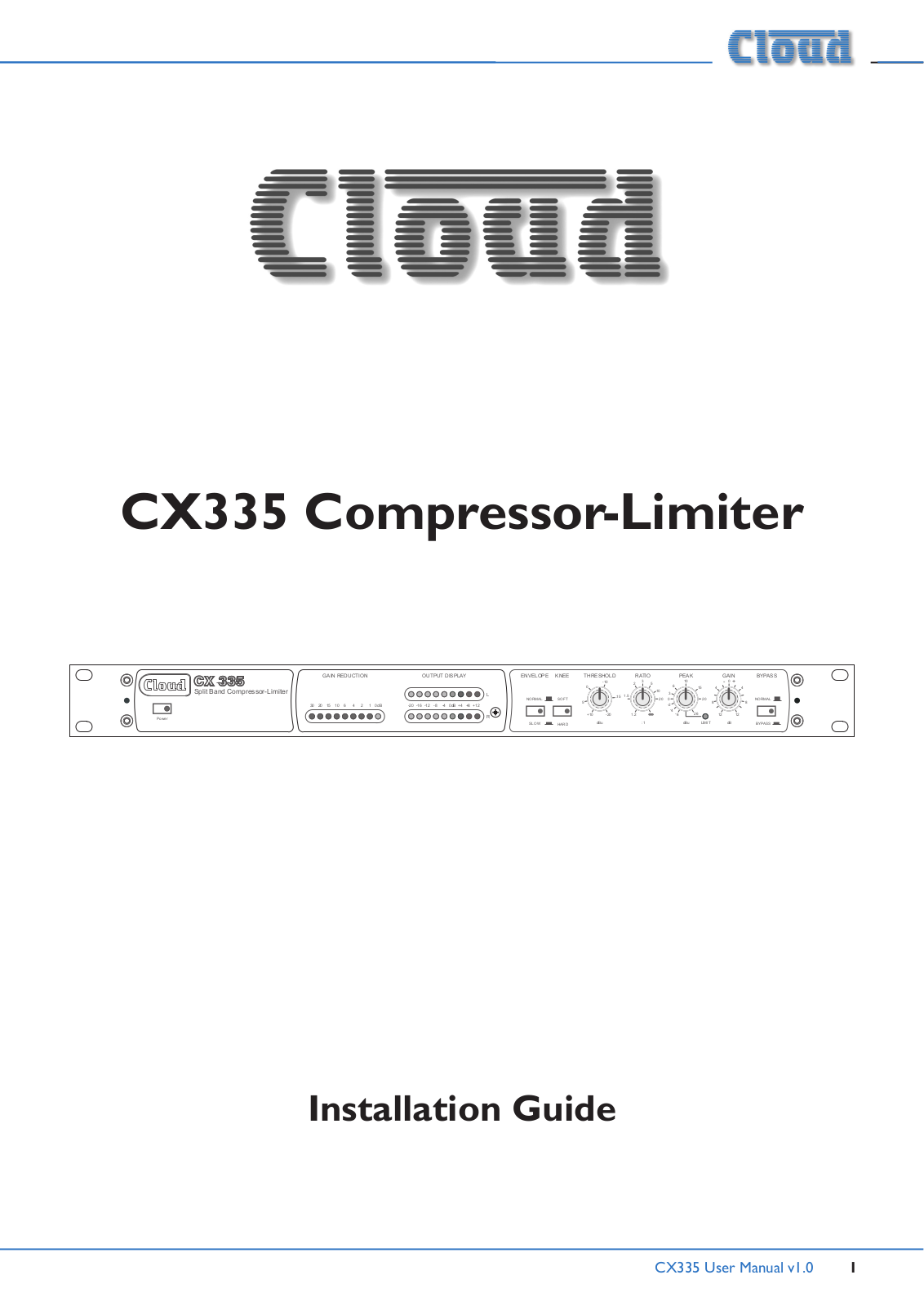 Cloud Electronics CX335 User Manual