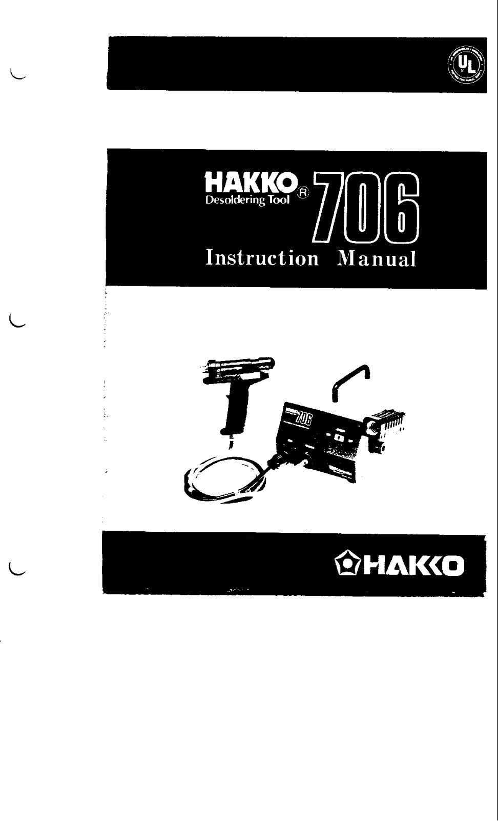 Hakko 706 User Manual