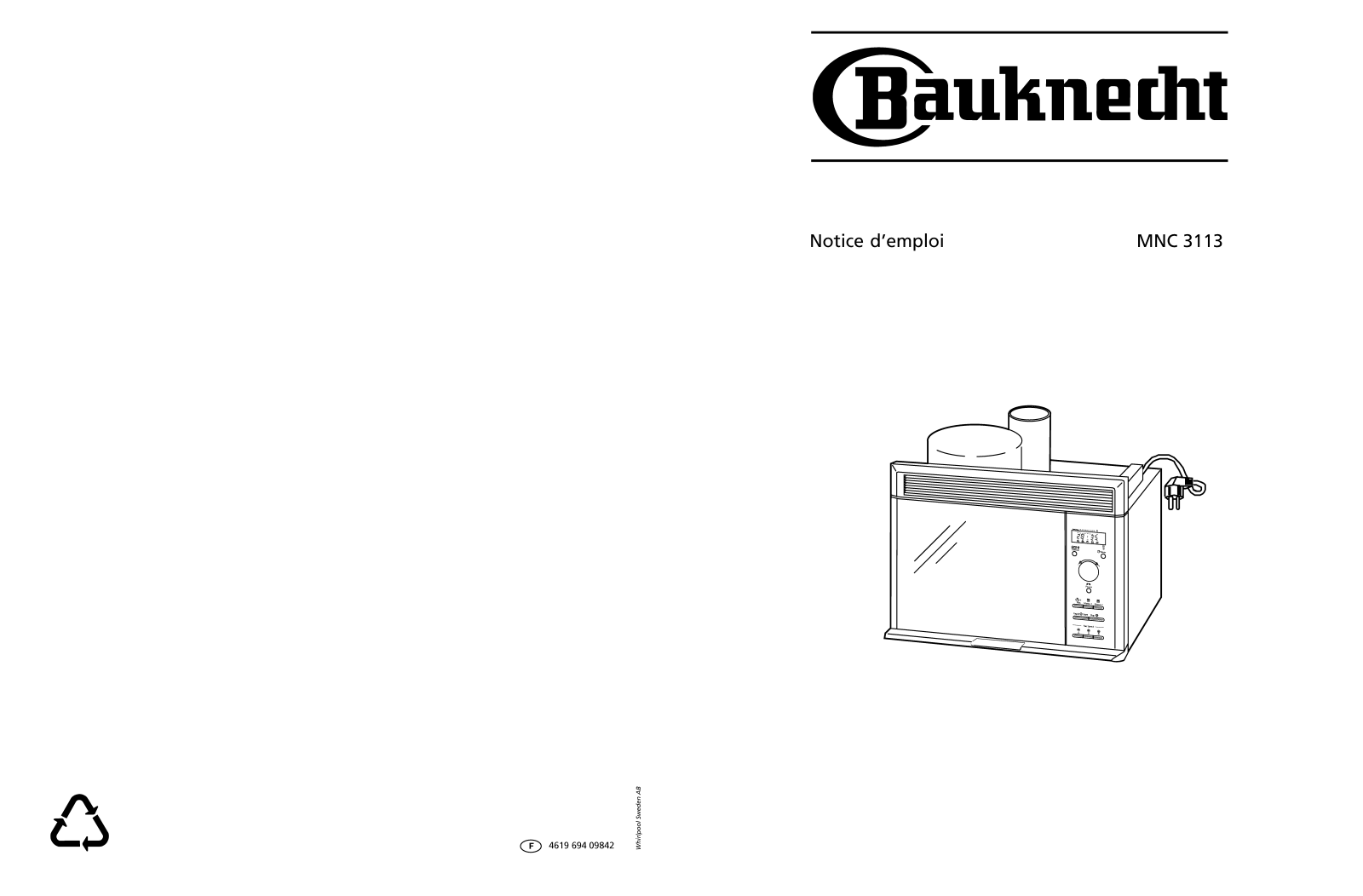 Whirlpool MNC 3113 User Manual