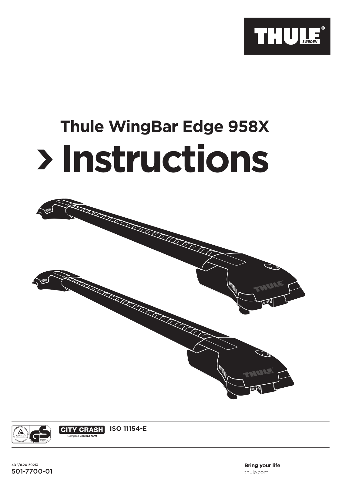 Thule 9581 User Manual