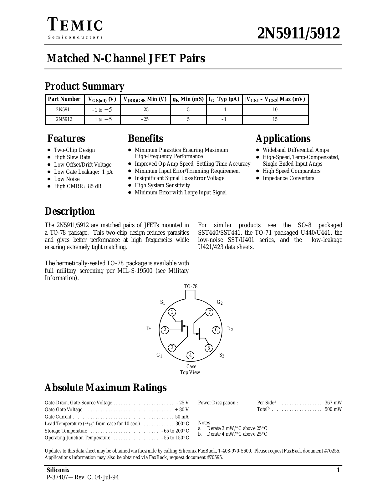 Datasheet 22n5911 Datasheet - ManualMachine.com