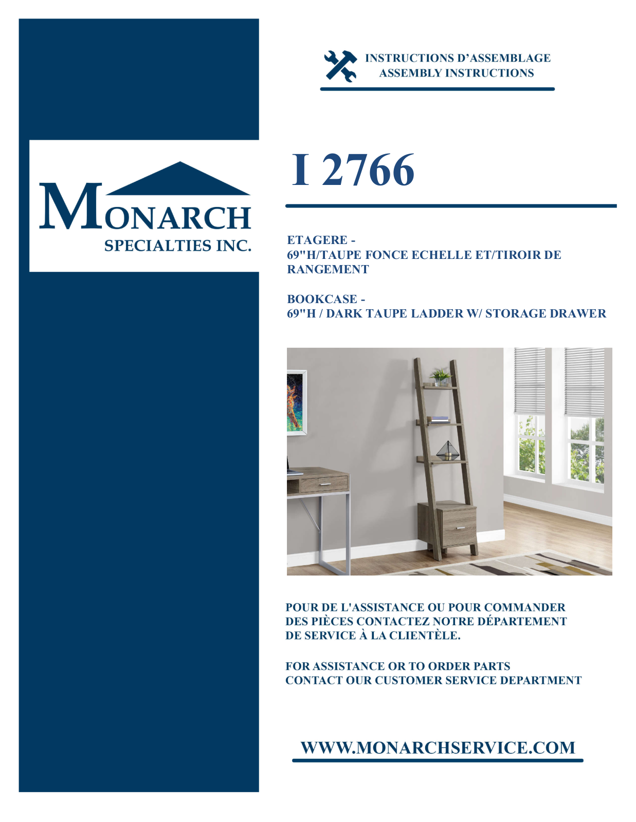 Monarch I2766 Assembly Guide - ManualMachine.com