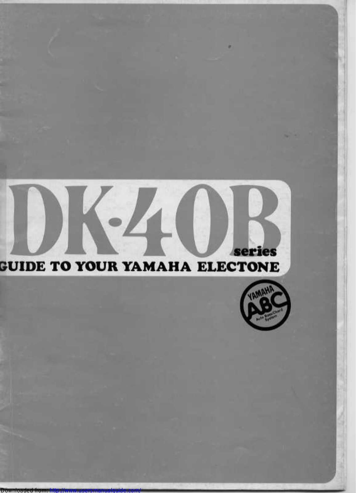 Yamaha Audio DK-40B User Manual
