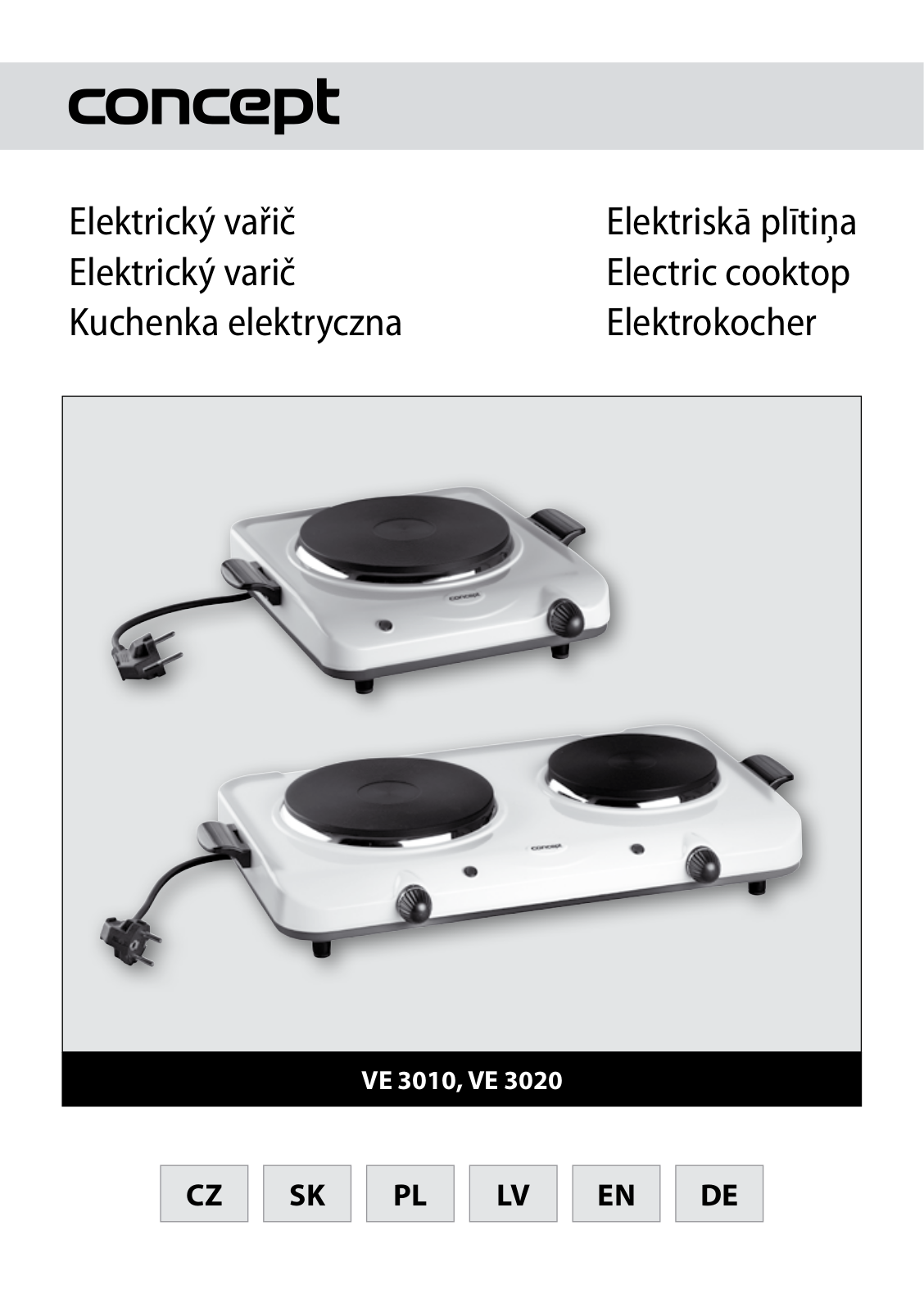 Concept VE-3010, VE-3020 User Manual