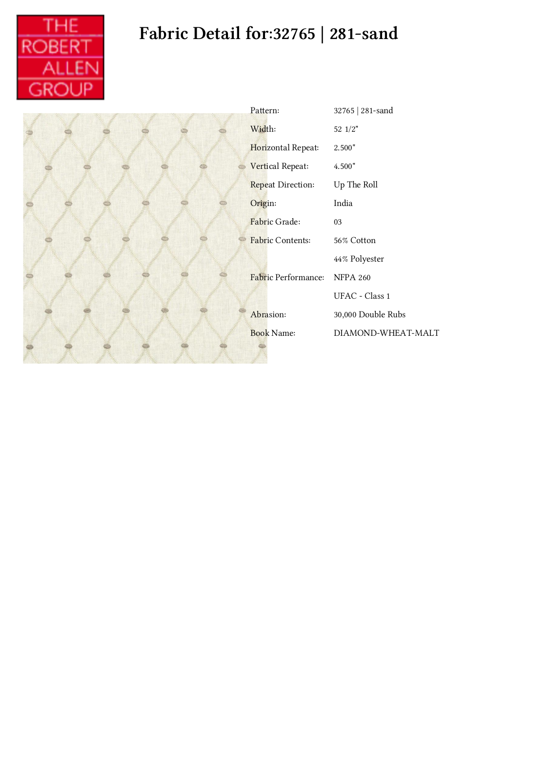 Duralee CRAL6334 Specifications - ManualMachine.com