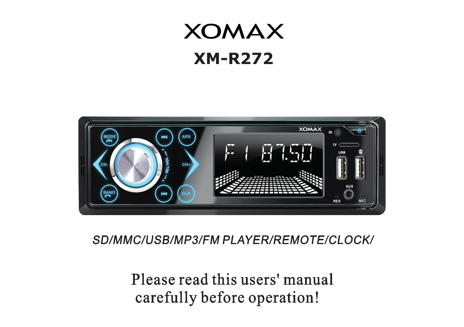 Xomax XM-R272 User Manual