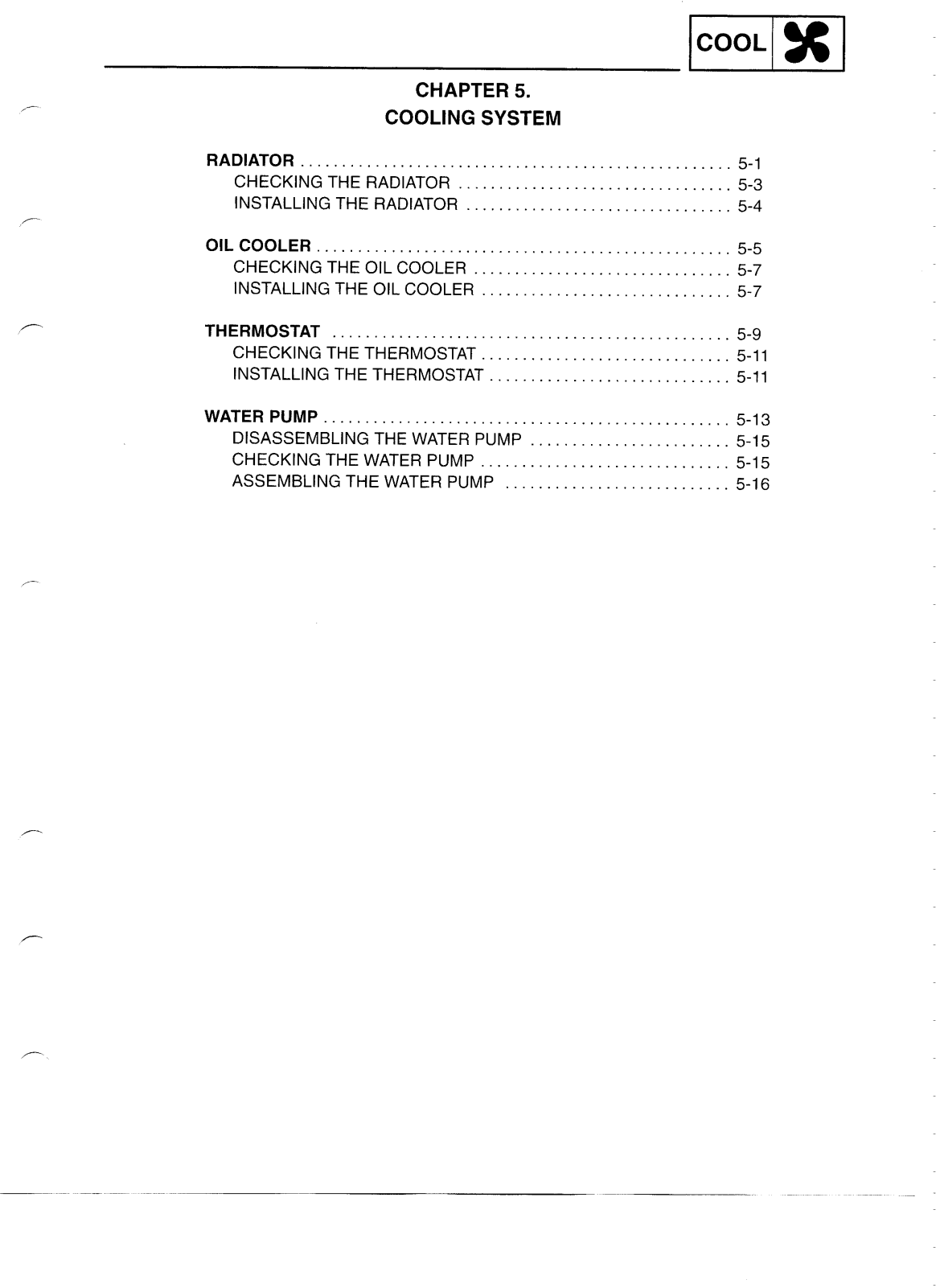 Yamaha YZF-R6 Service Manual 5