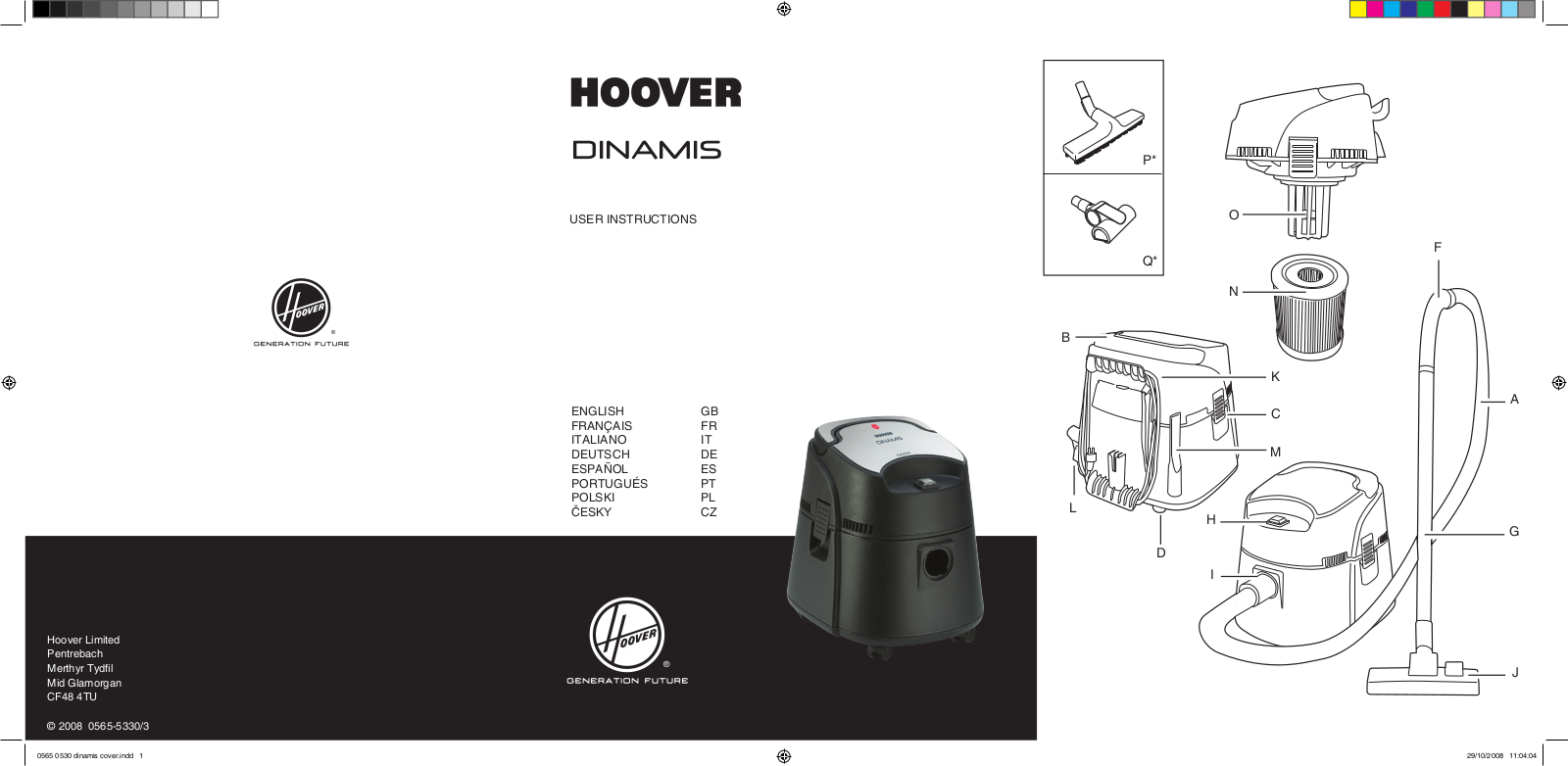 Hoover SX 9040 User Manual