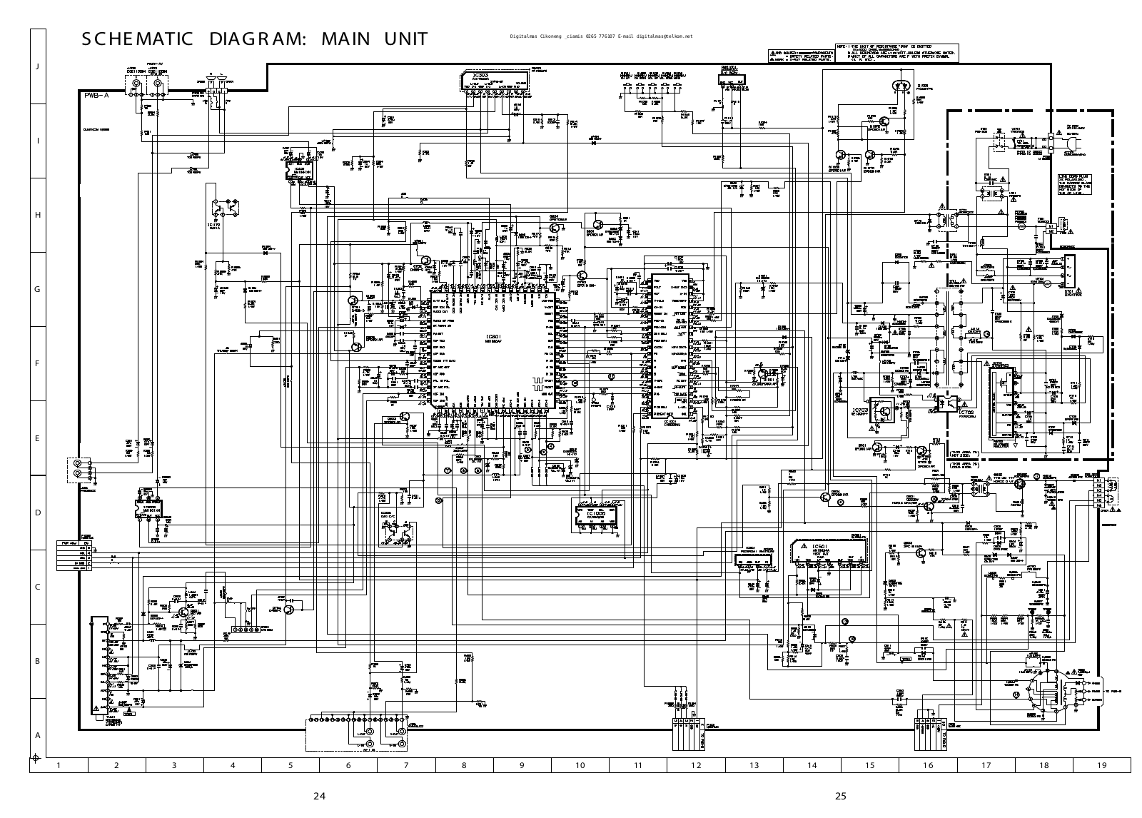 Sharp 14A-25MS Schematic