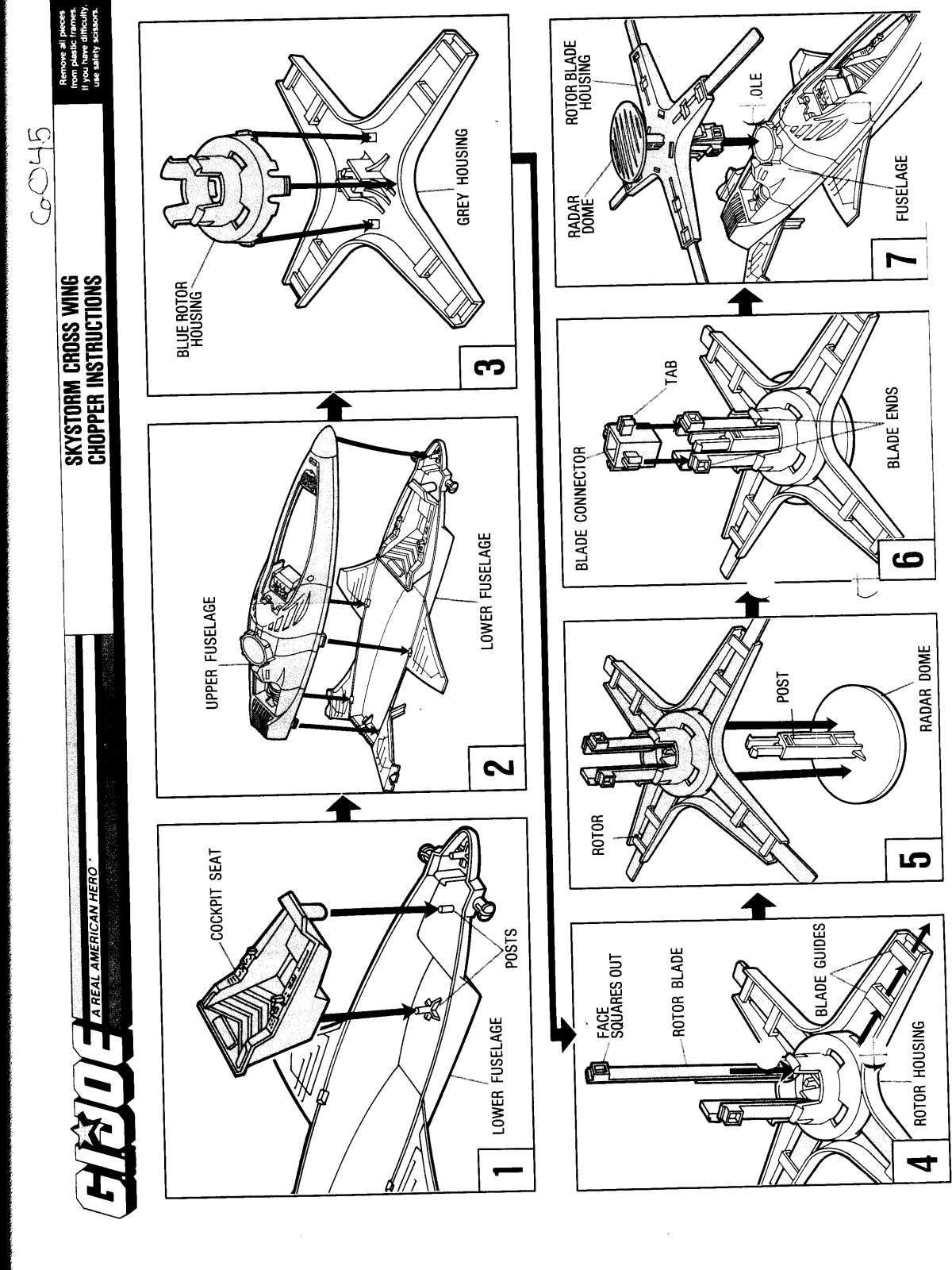 HASBRO GIJOE Crosswing Chopper User Manual