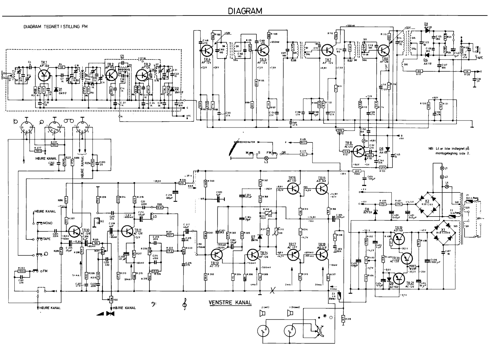 Aristona HF5502 Schematic