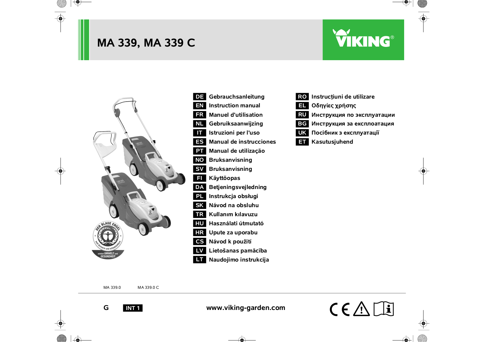 Viking MA 339 C, MA 339 User Manual