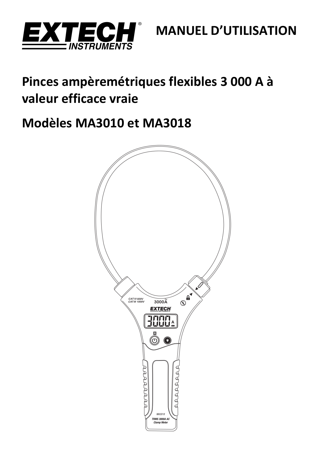 Extech MA3010, MA3018 User Manual