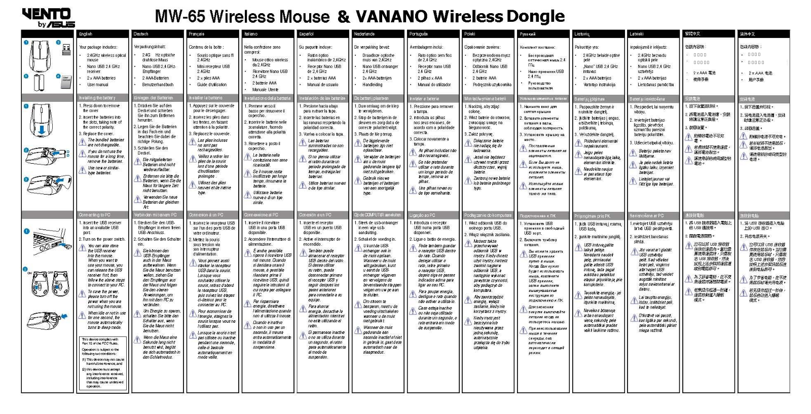 ASUSTeK Computer CPVAMW65001, CPVANANO001 User Manual