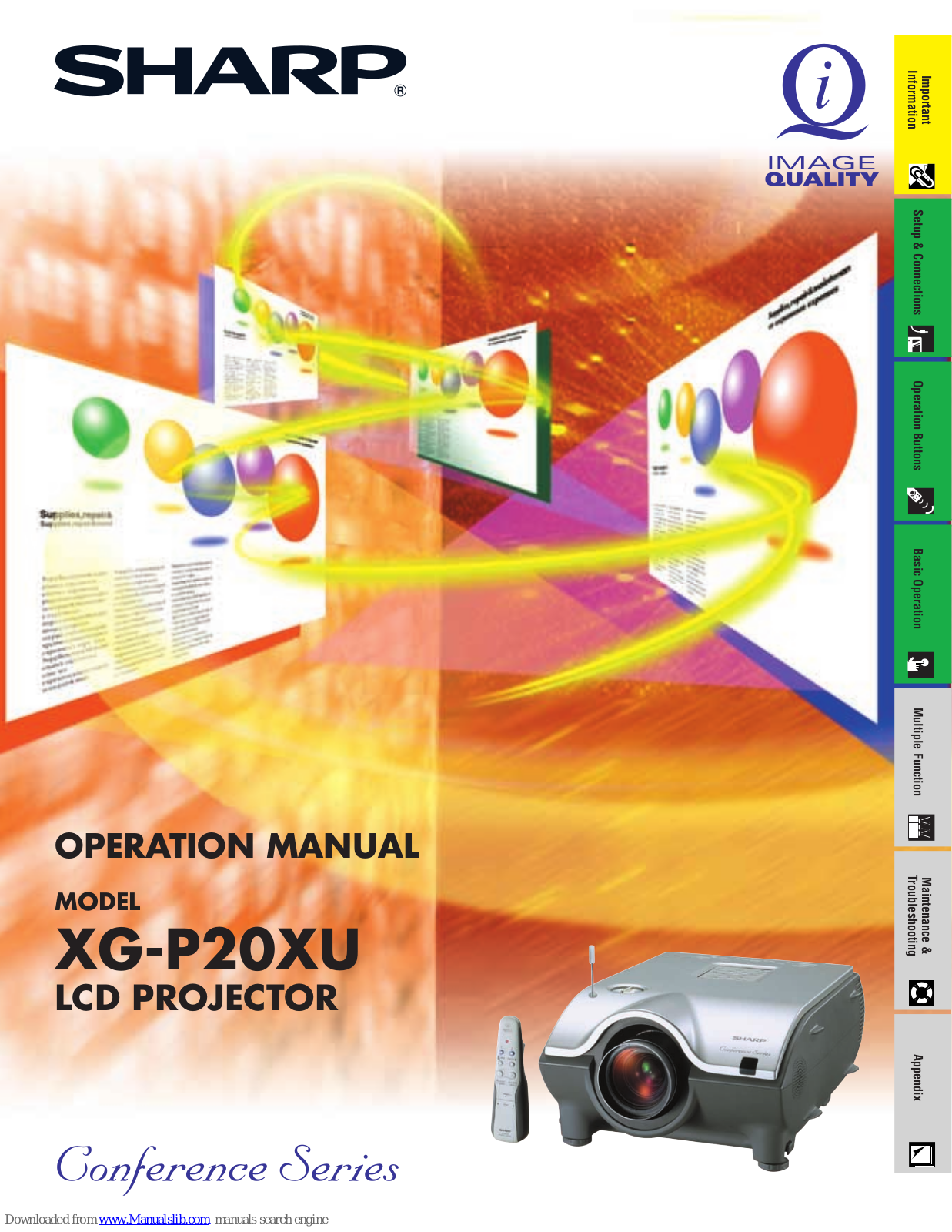 Sharp XG-P20XUL Operation Manual