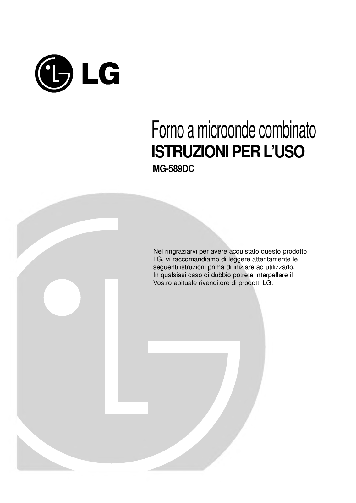 Lg MG-589DC User Manual