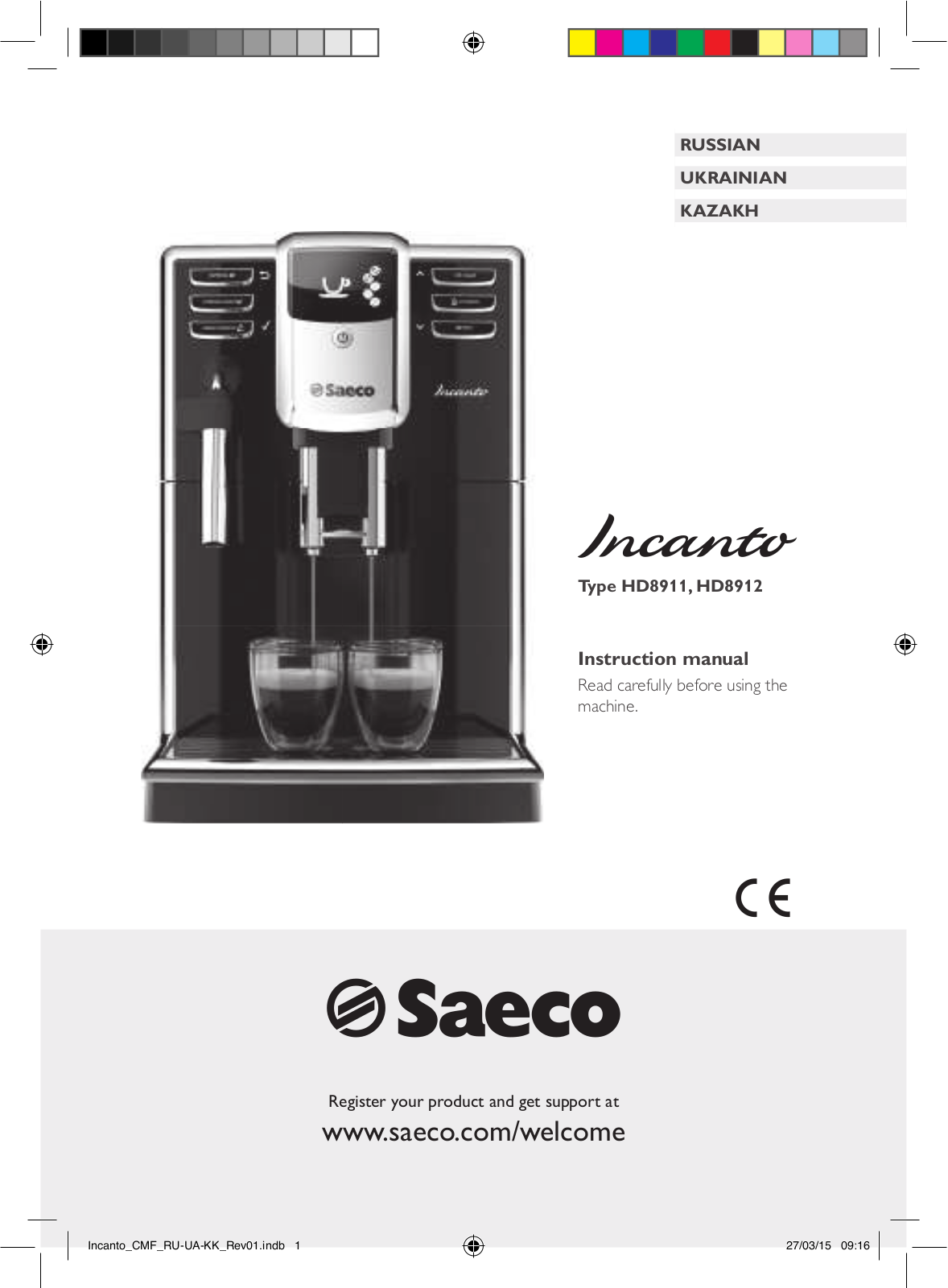 Saeco HD8912-09 User Manual