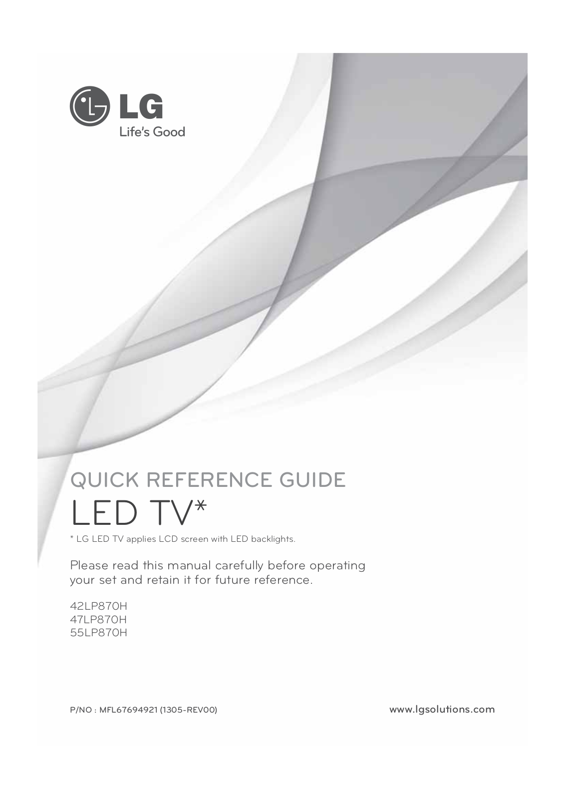 LG 42LP870HUA Users manual