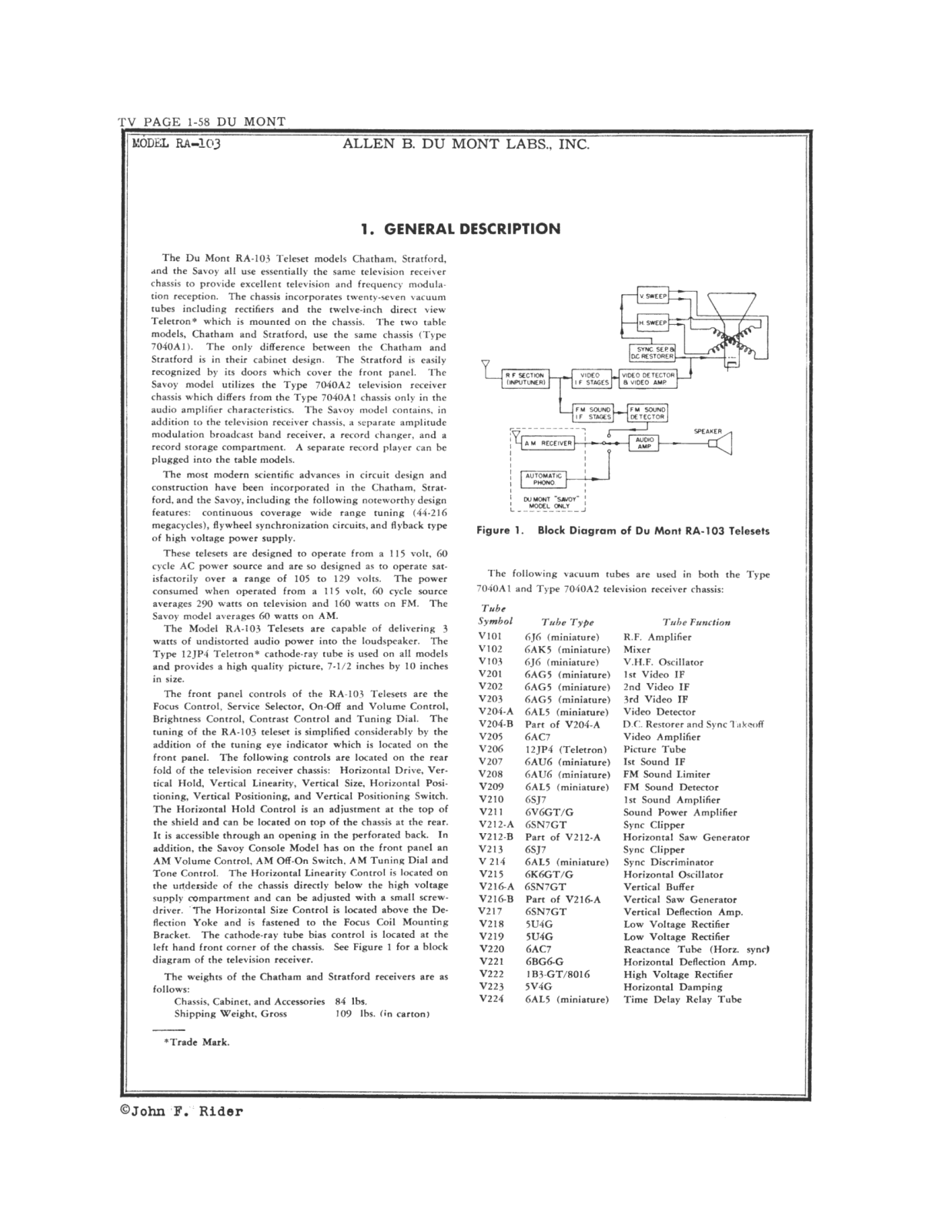 Dumont ra 103 schematic - ManualMachine.com