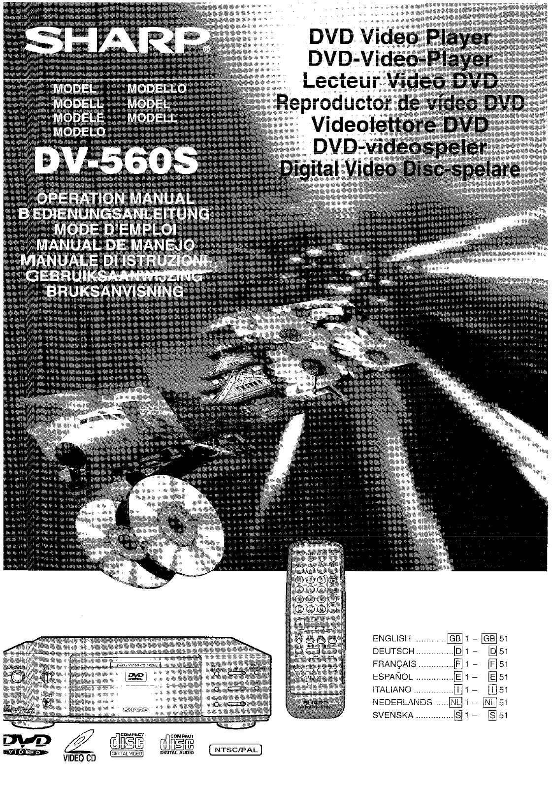 Sharp DV-560S Operation Manual