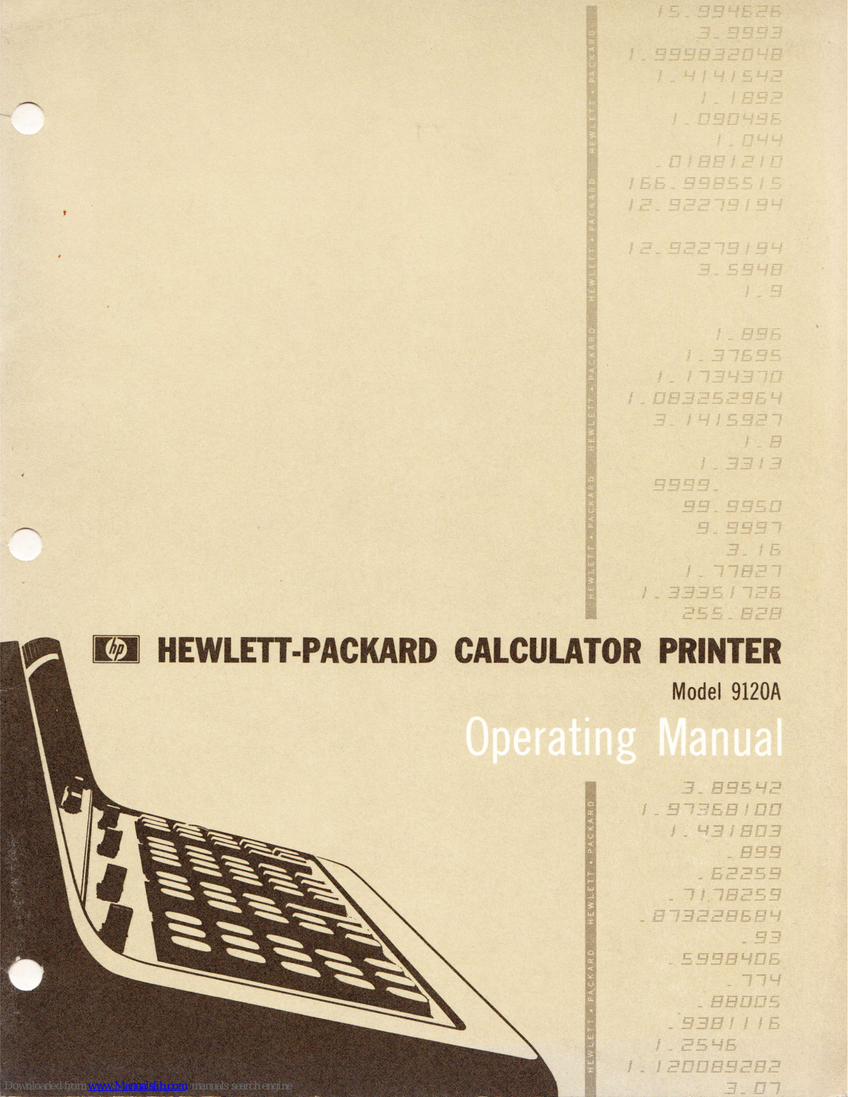 HP 9120A Operating Manual - ManualMachine.com