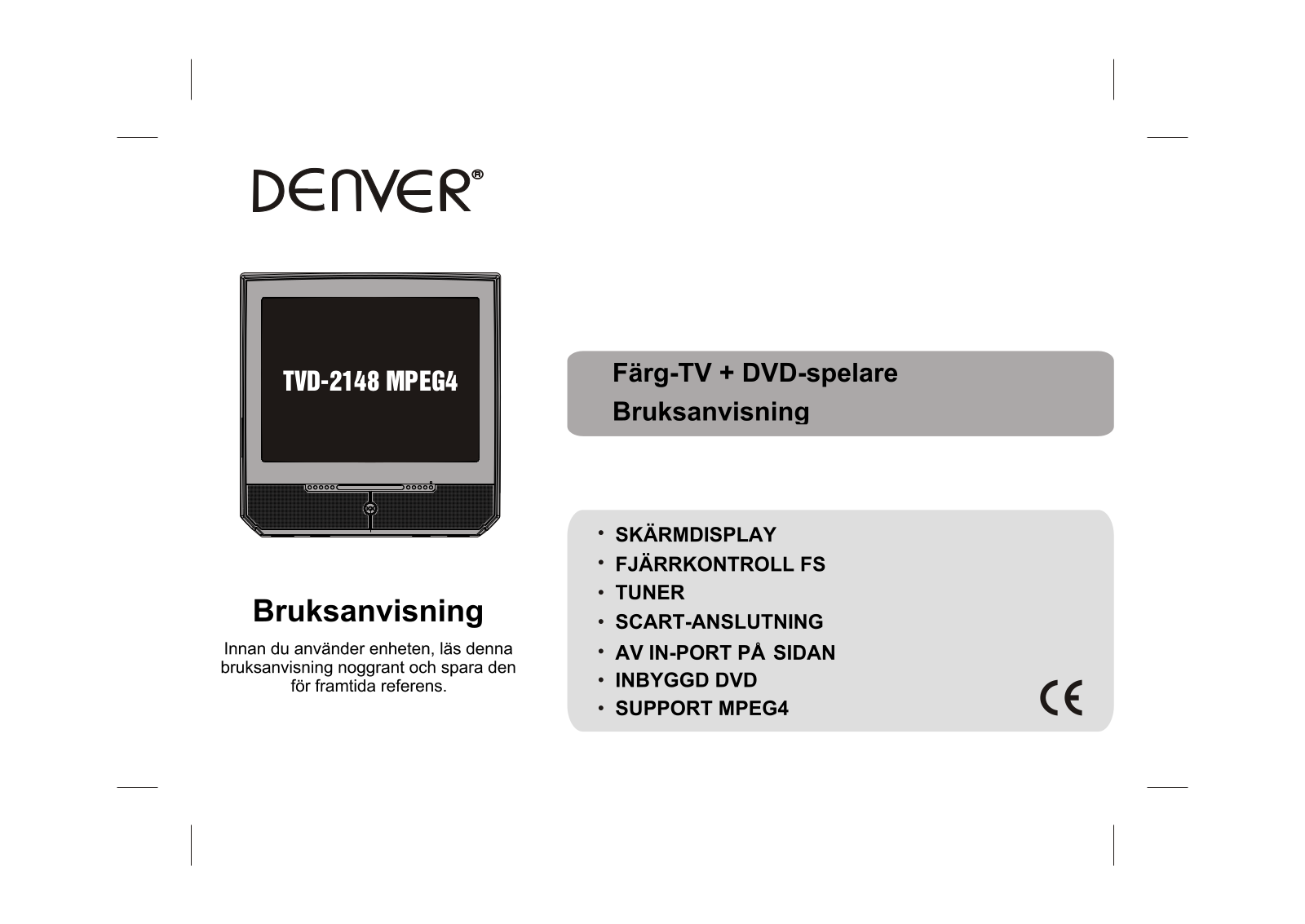 Denver TVD-2148 User Manual