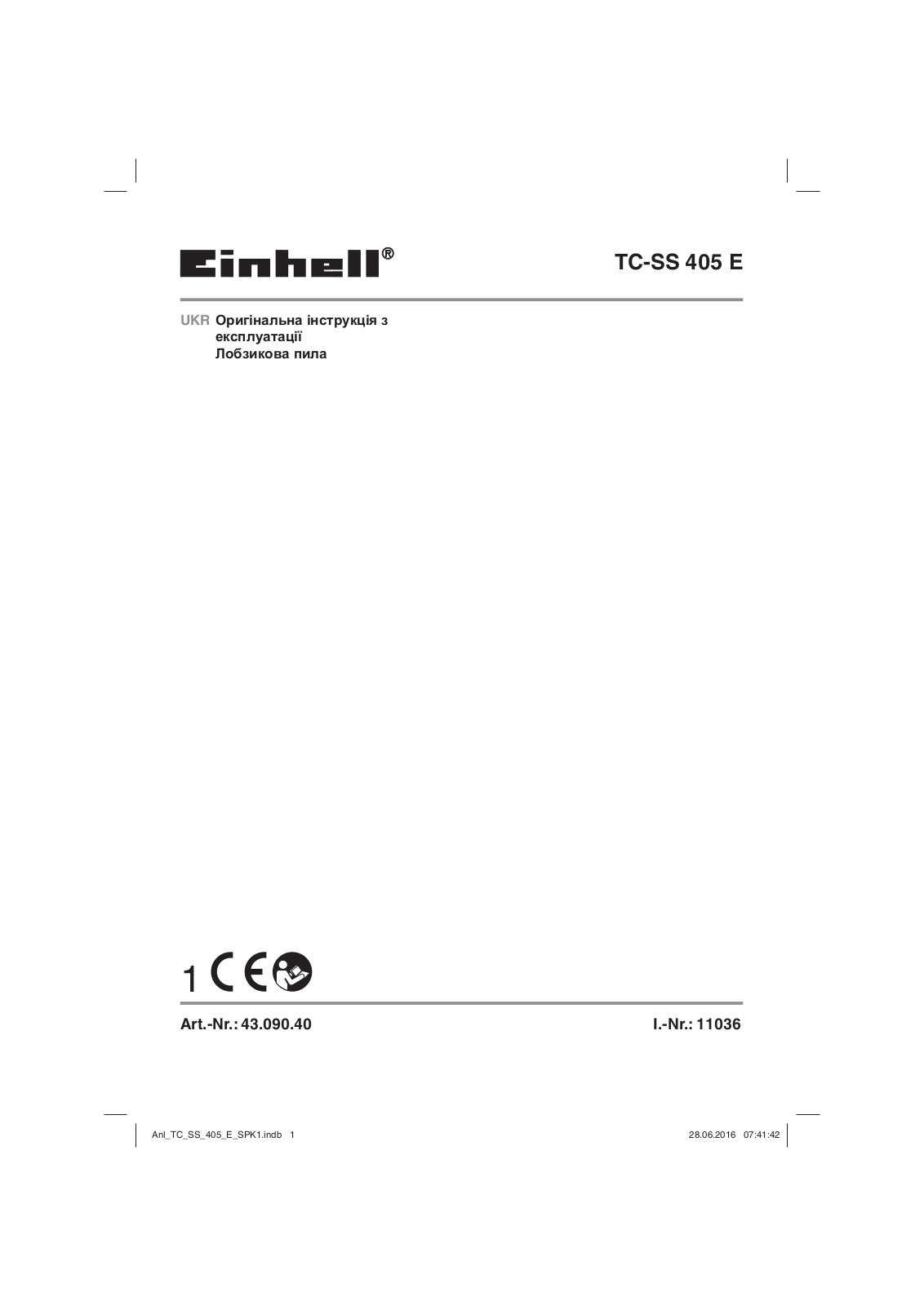 Einhell TС-SS 405 E User Manual