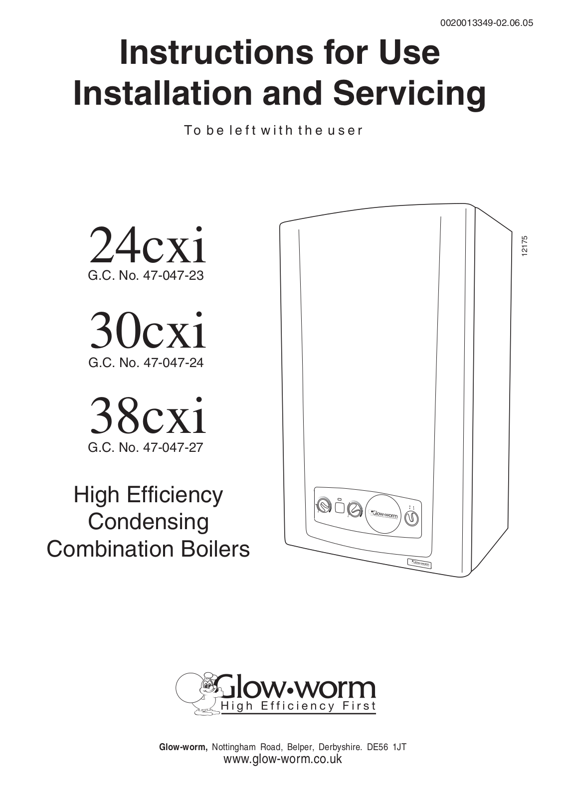 Glow-worm cxi and Gas Valve User Manual