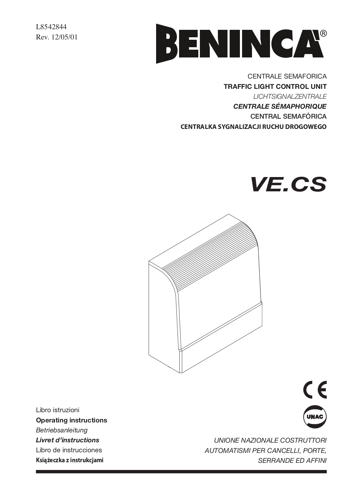 Beninca VE.CS User Manual