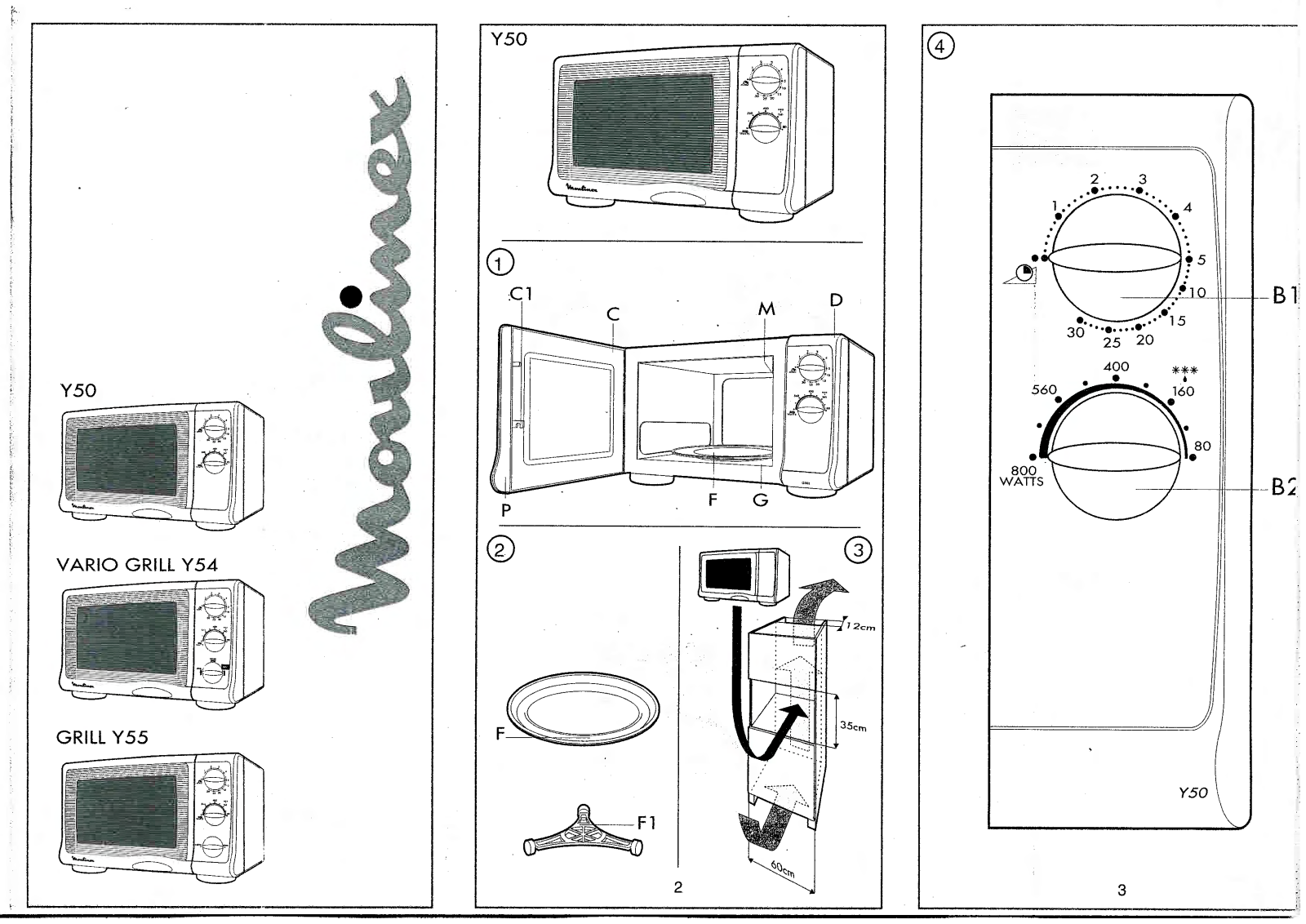 MOULINEX VARIO Y54, VARIO Y55 User Manual