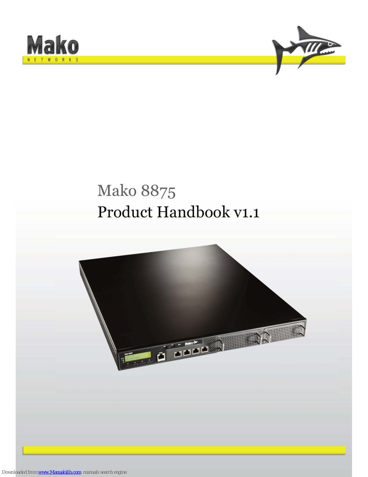 Mako Networks 8875 Instruction Manual