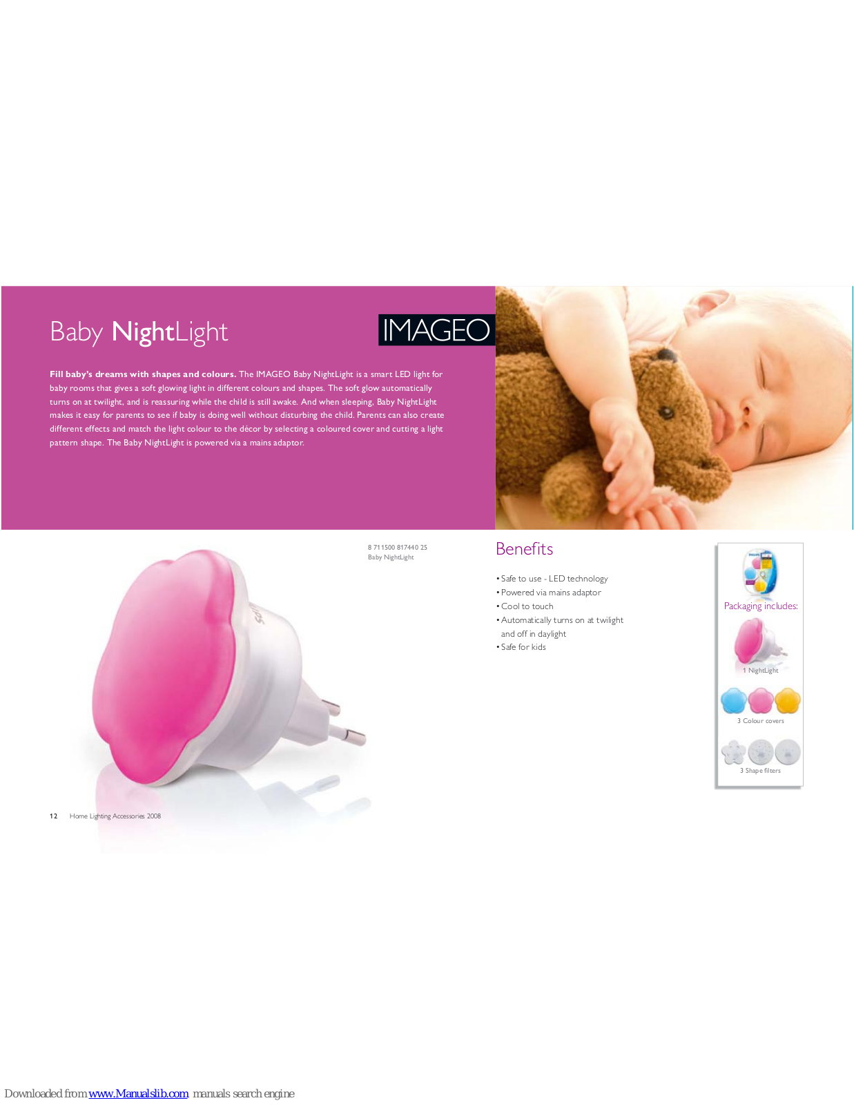 Philips Imageo Baby NightLight Features