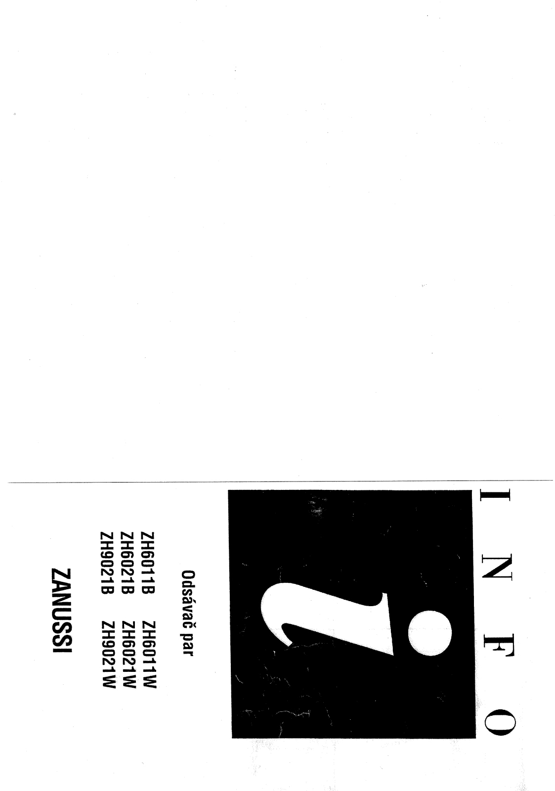 Zanussi ZH 6011 B, ZH 6011 W User Manual