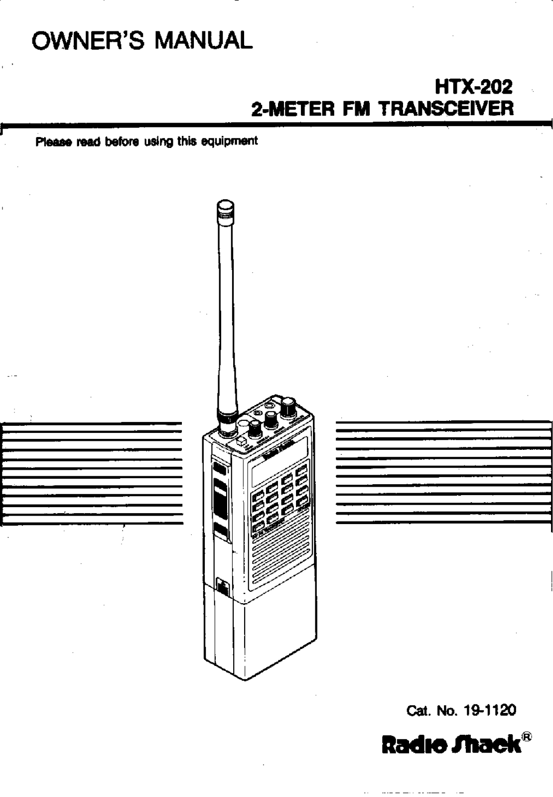 RadioShack HTX-202 Owners Manual