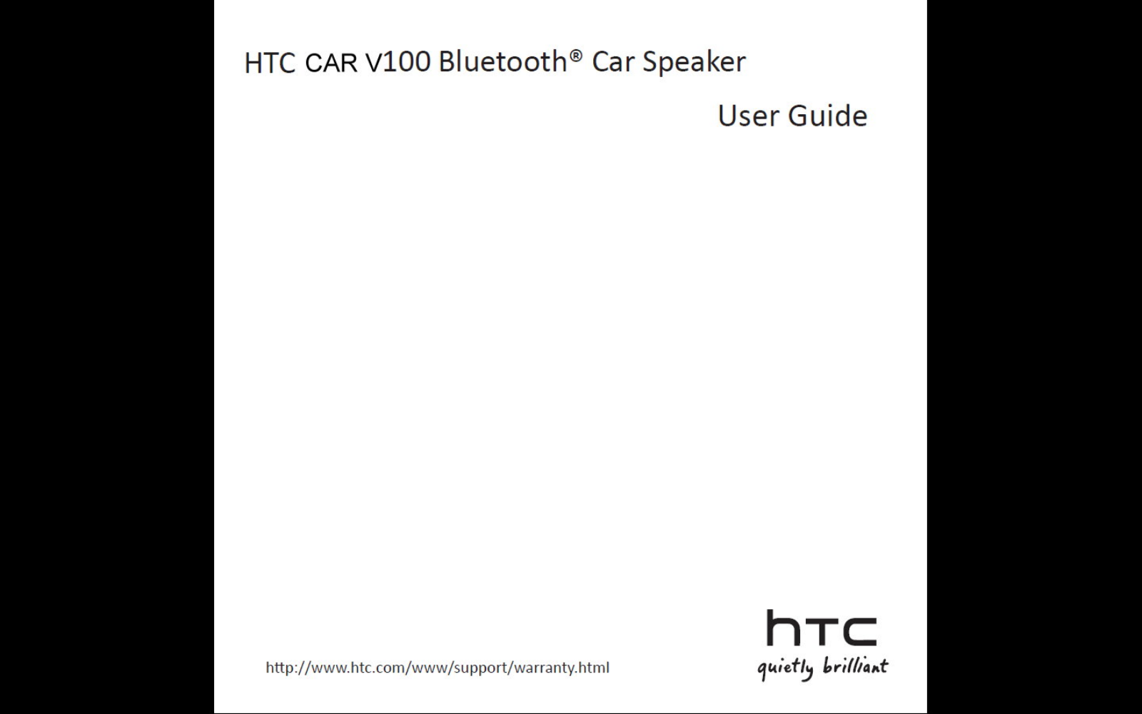 HTC CARV100 1 User Manual