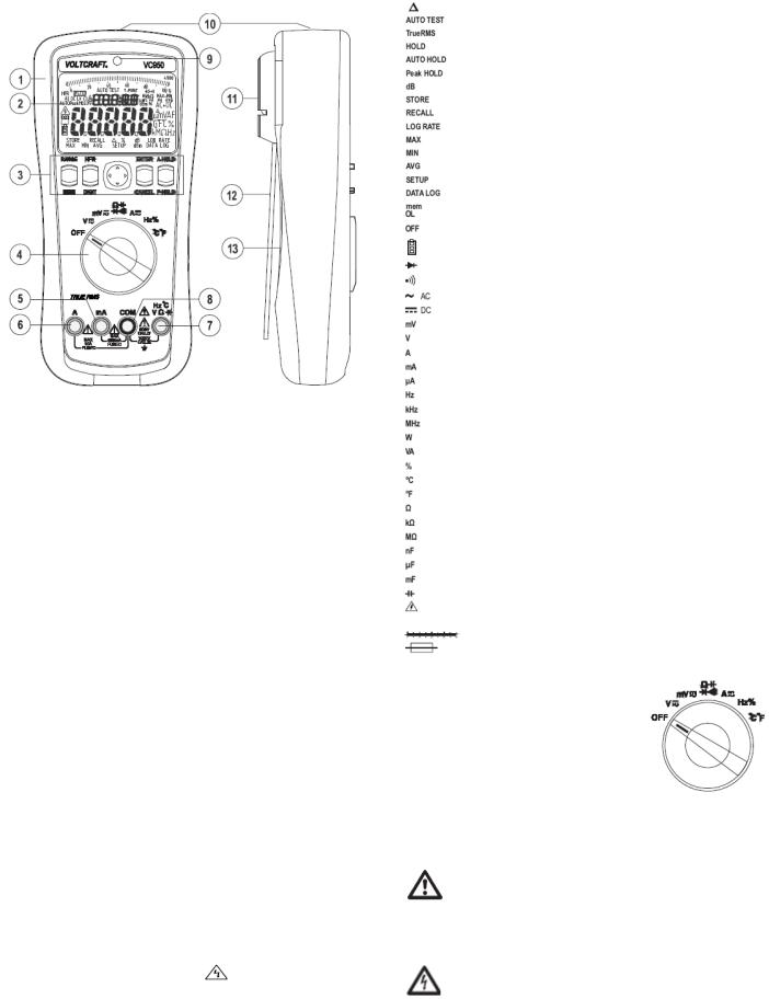 VOLTCRAFT VC930, VC950 User guide