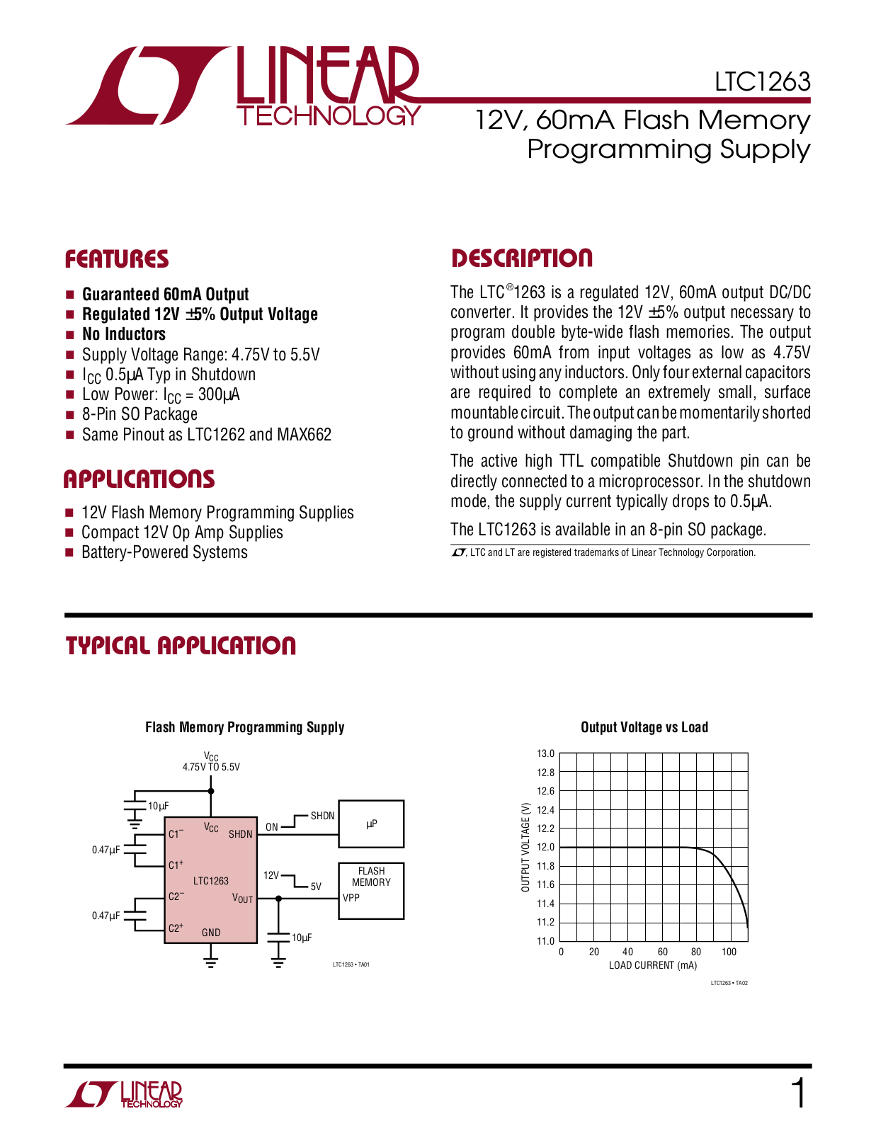 Linear Technology LTC1263 Datasheet