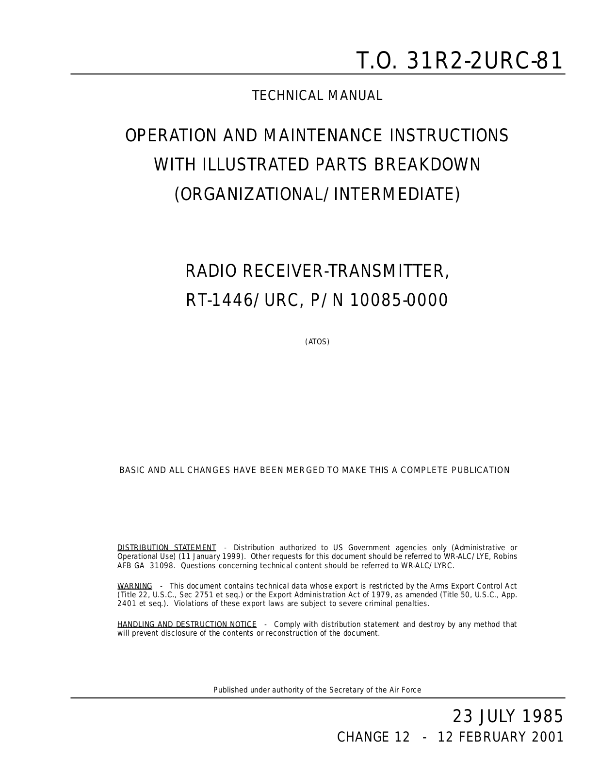 Harris 31r2 2urc 81 schematic